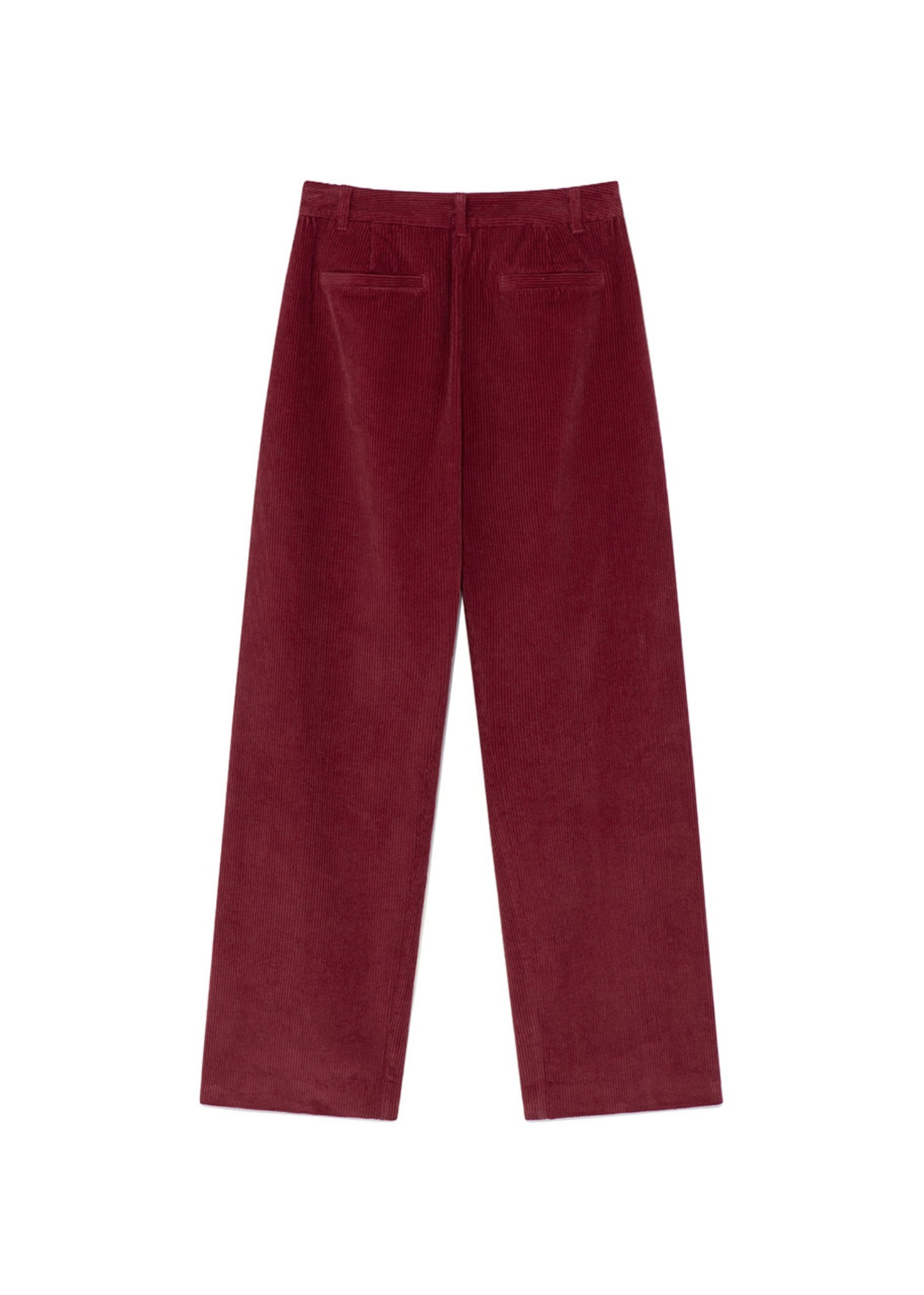 Curved Seam Corduroy Pants