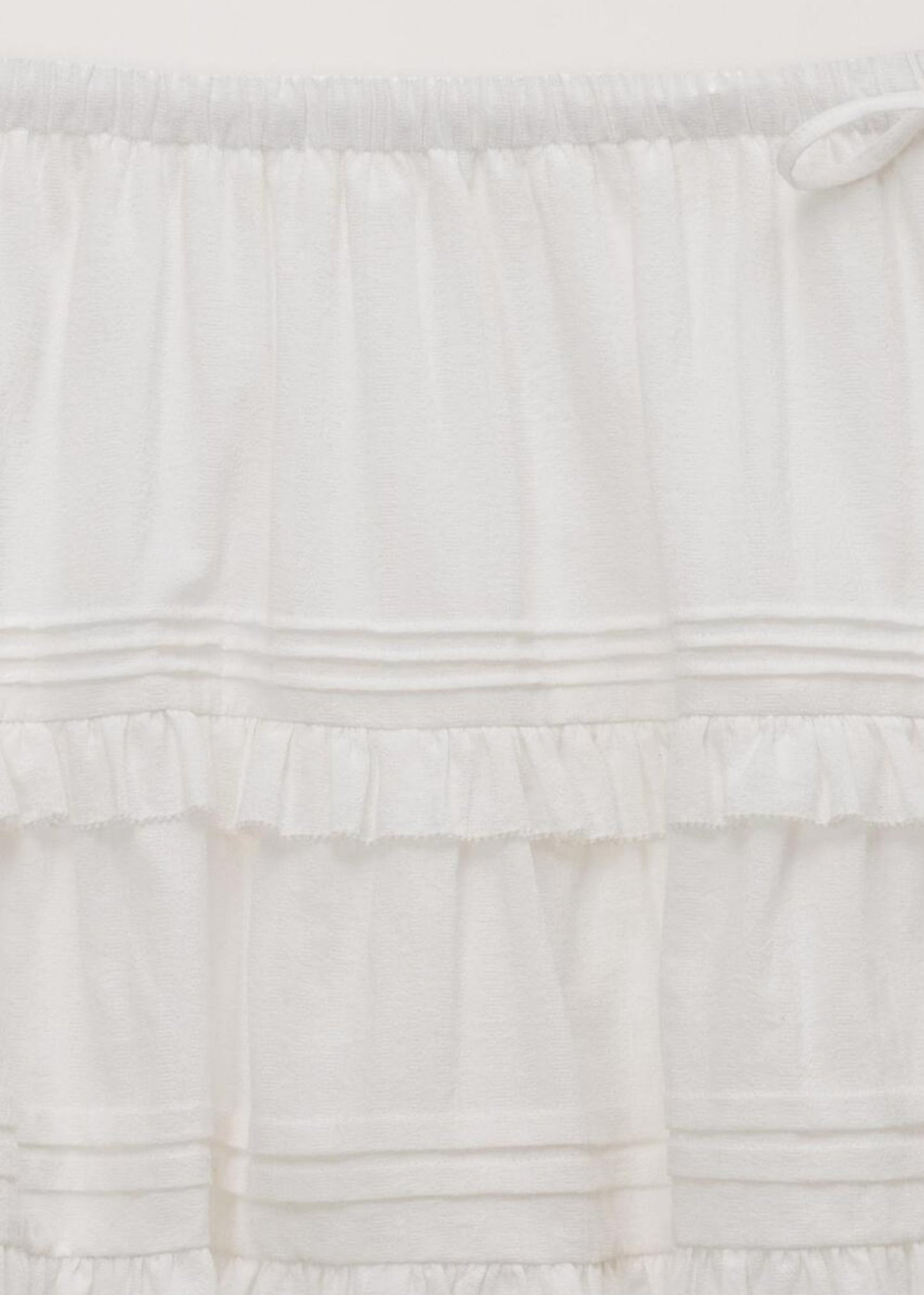 Shirring Ruffle Mini Skirt