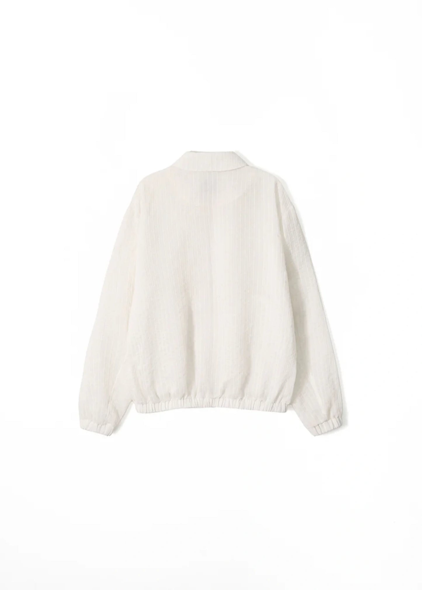 Sheer Striped Blouson