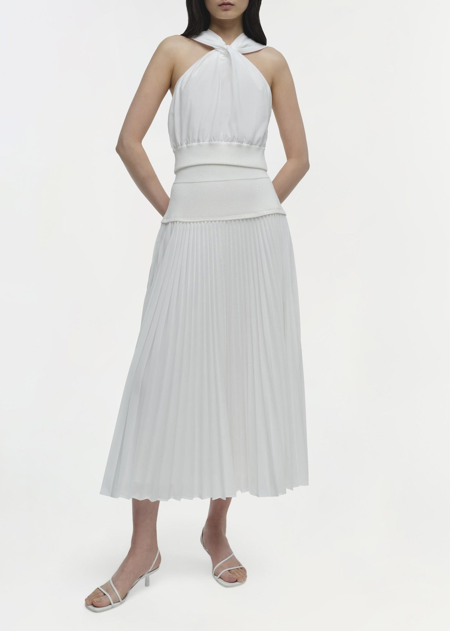 Stella Pleated Midi Skirt