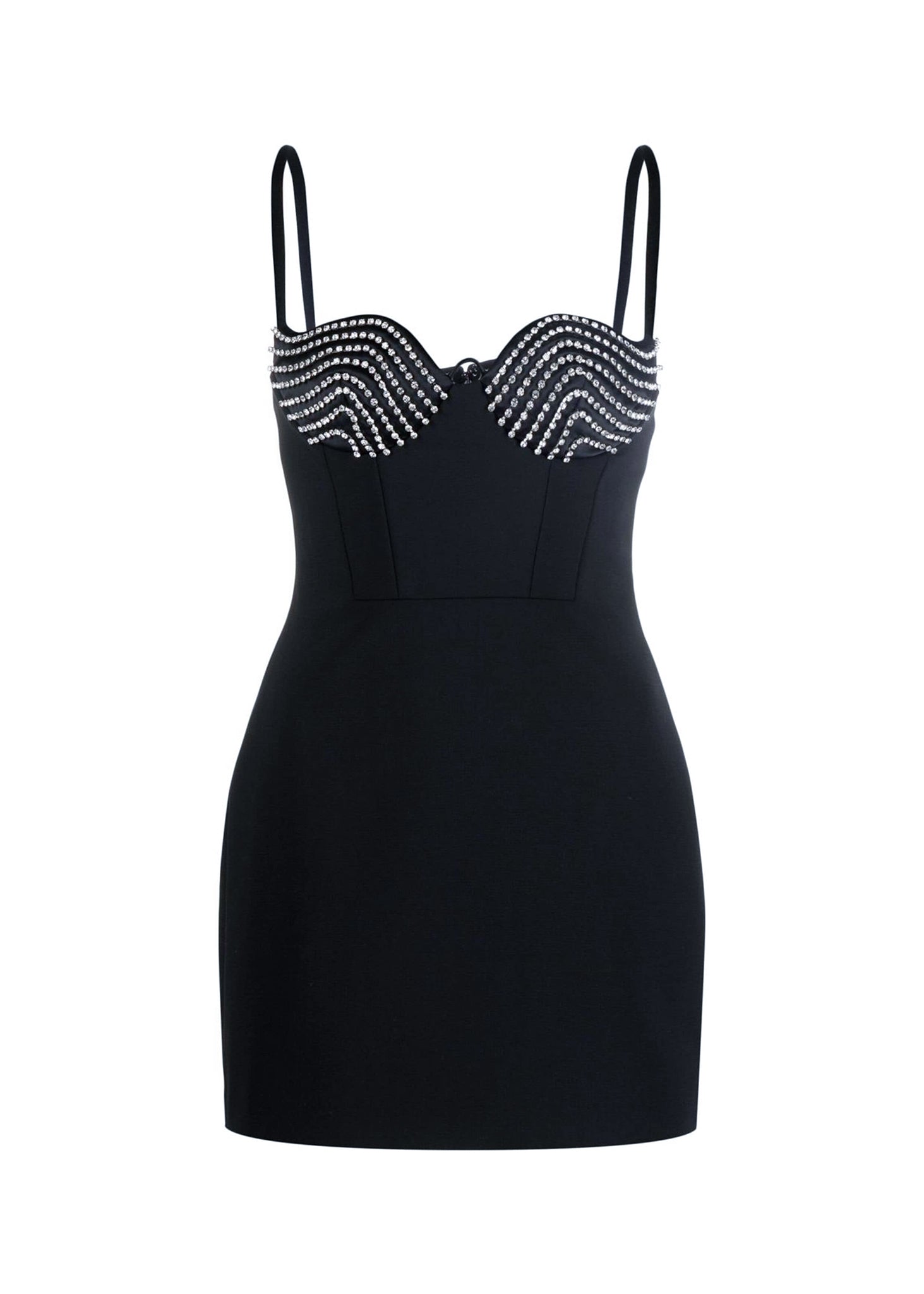 area crystal mini dress AREA CRYSTAL EMBELLISHED MINI DRESS