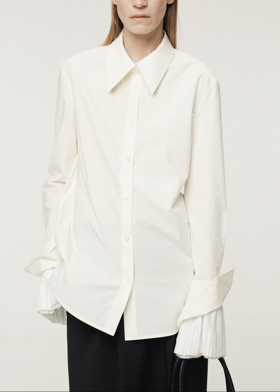 Pleats Cuffs Point Shirt