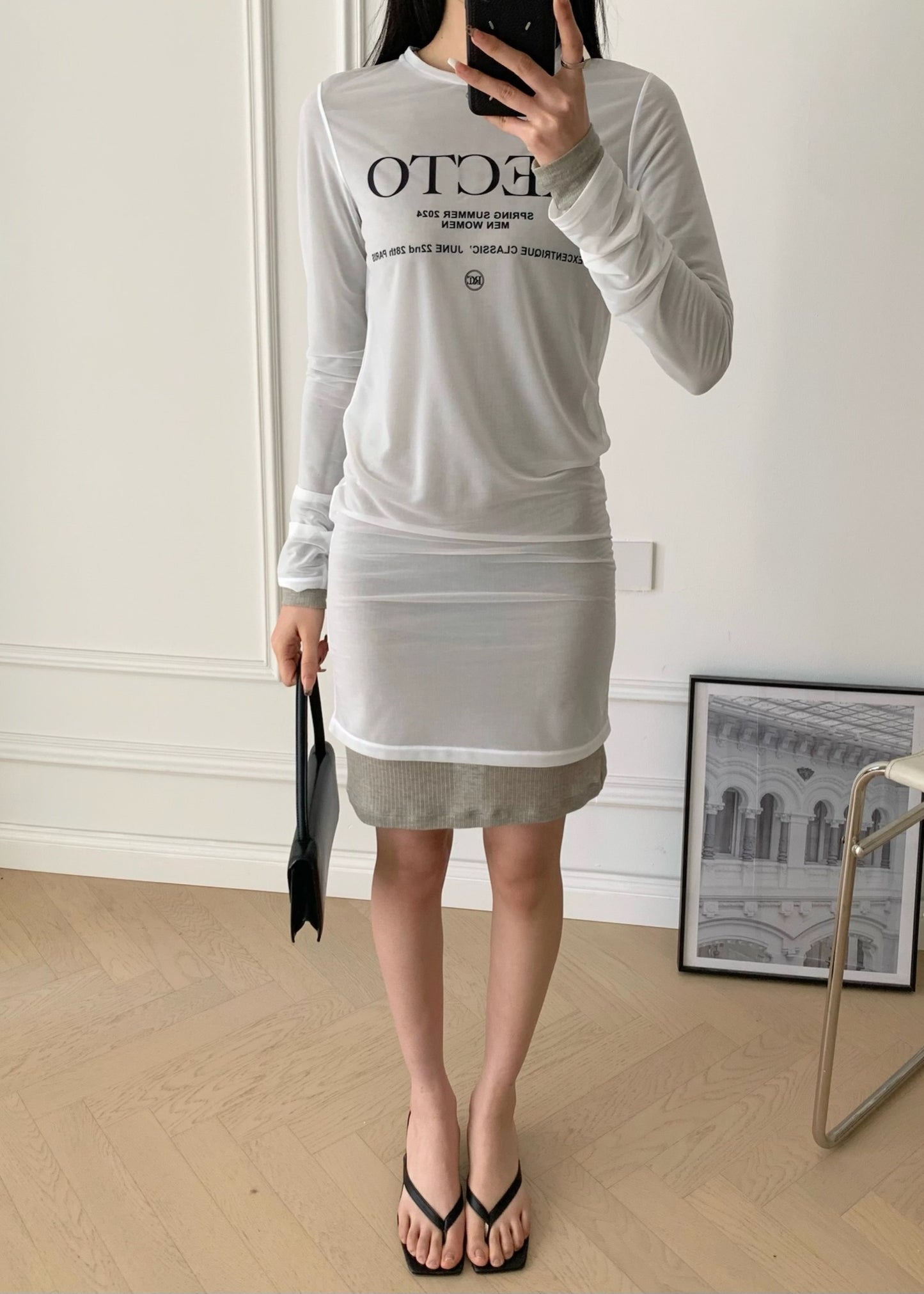Overlay Rc Logo Jacquard Patch Sheer T-shirt