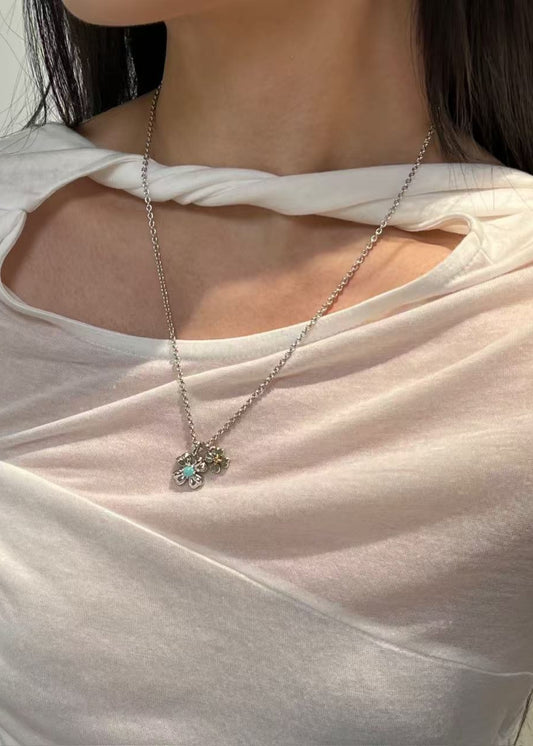 Amazonite Clover Pendant