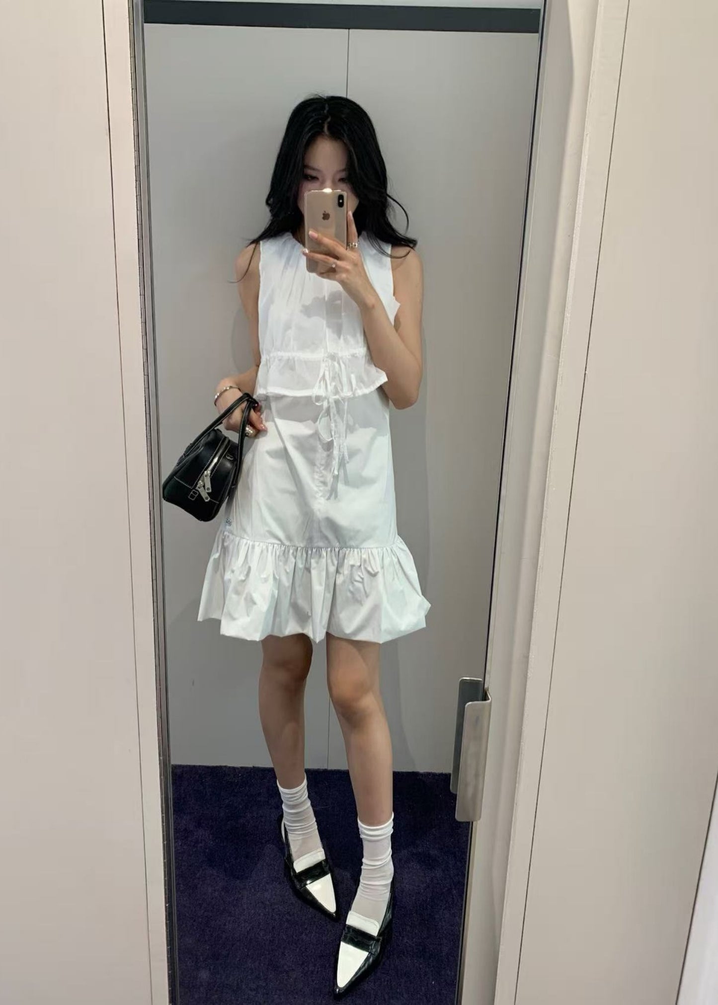 Sheer Layered Mini Dress