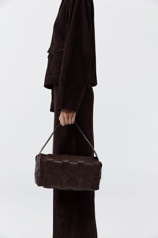 Woven Envelope Slim Tote