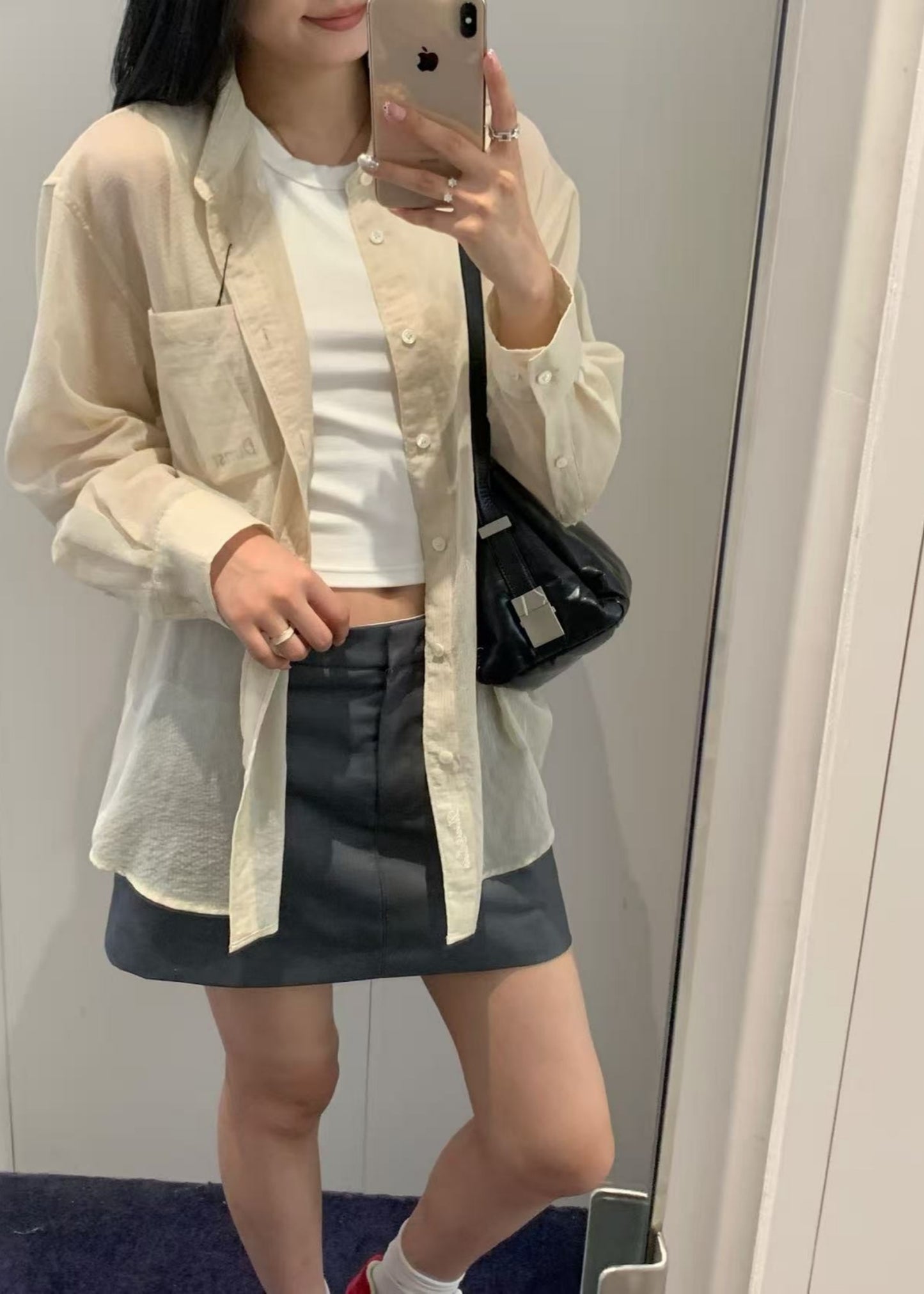 Unisex Oversized Sheer Shirt