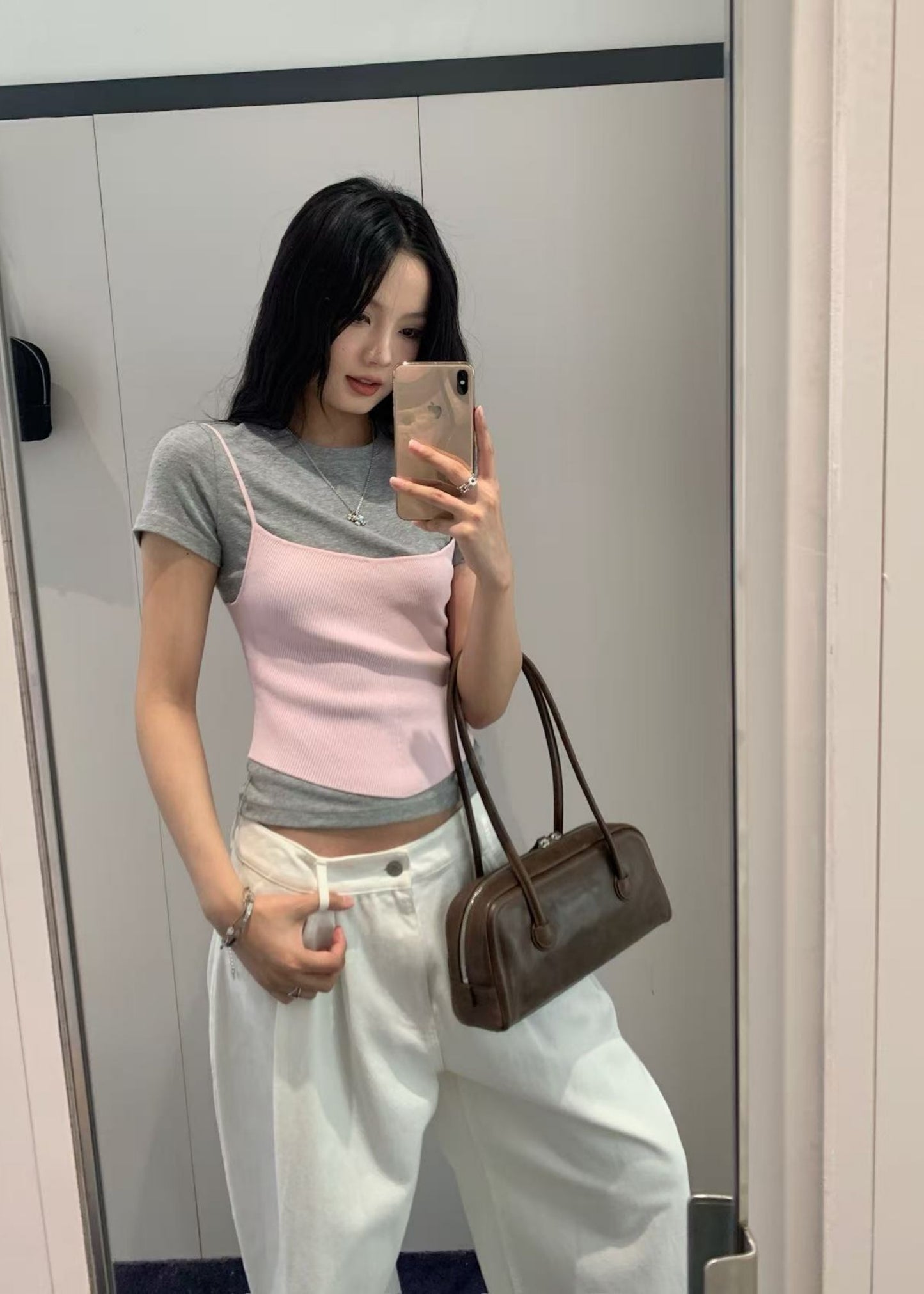 Knitted Sleeveless Crop Top
