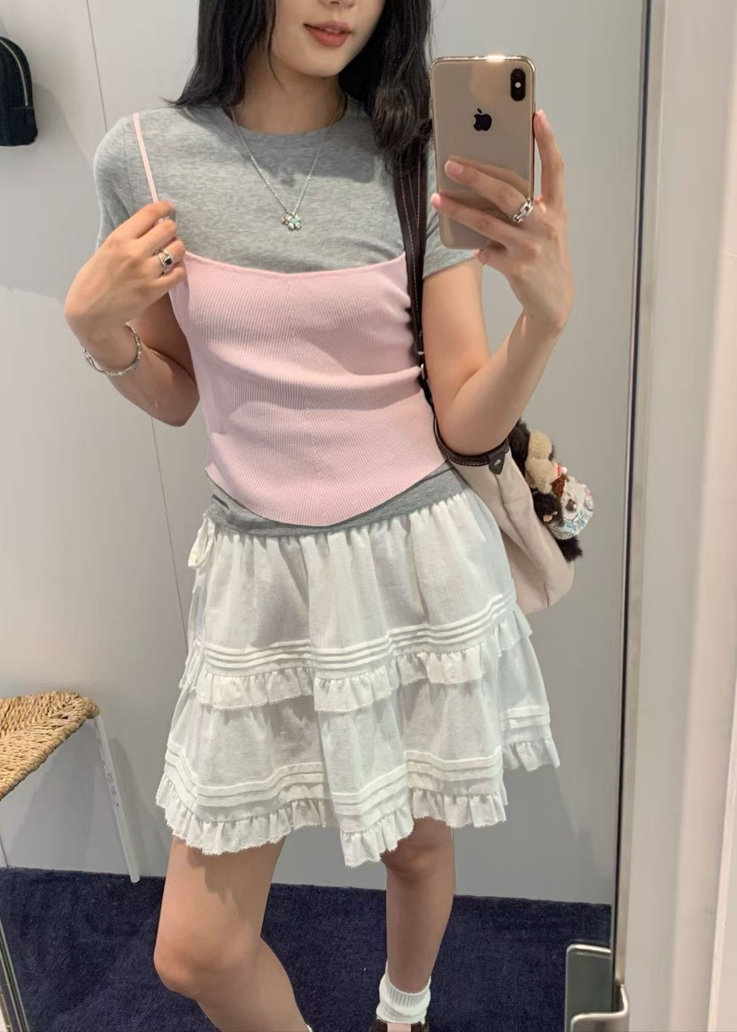 Knitted Sleeveless Crop Top