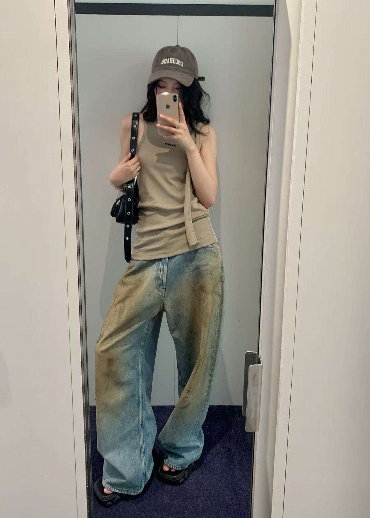 Rolling Strap Layered Sleeveless