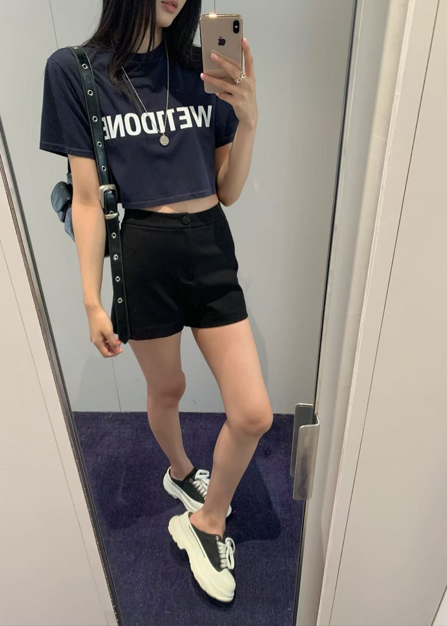 Logo Womens Crop Tee