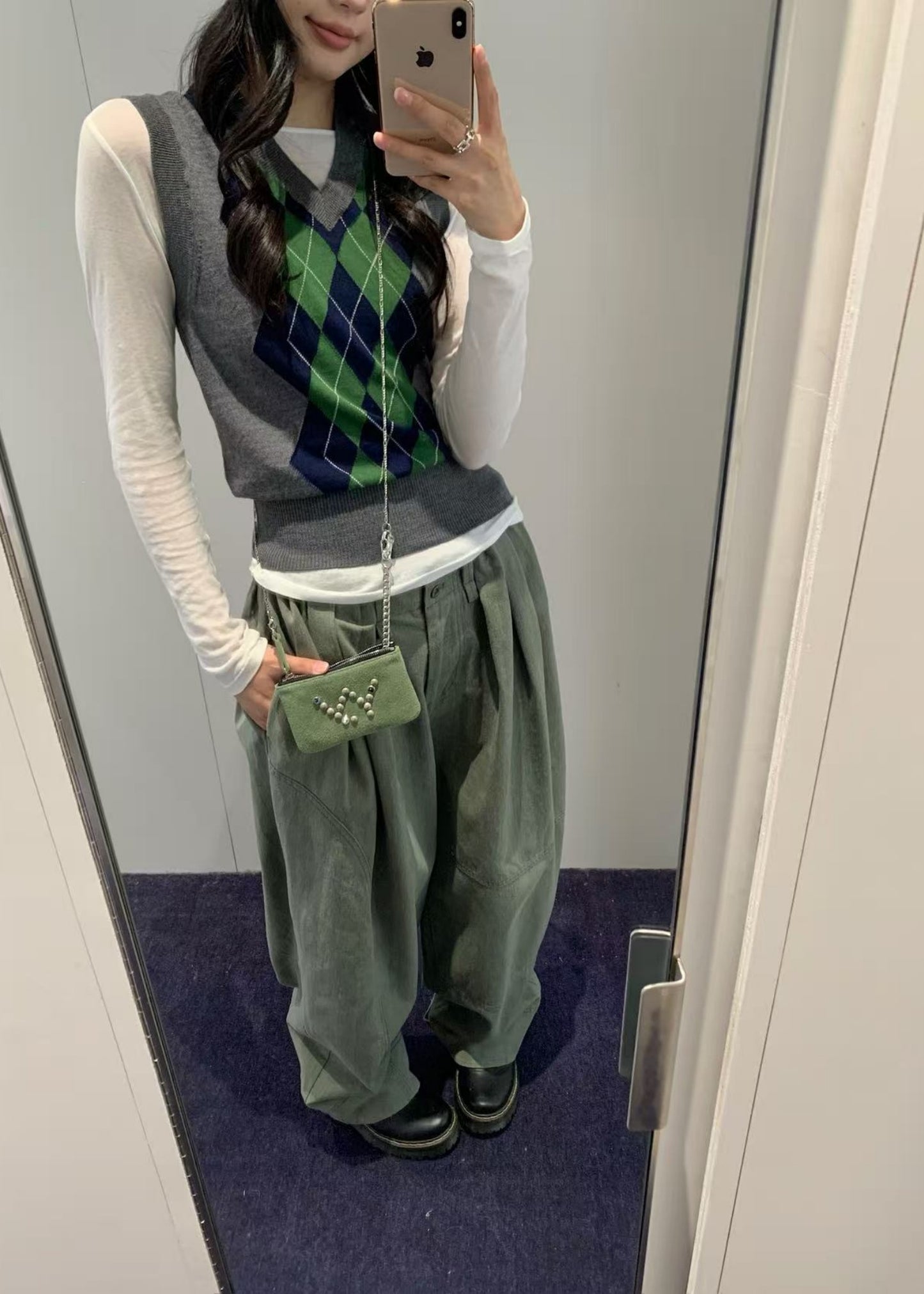 Argyle Knit Vest