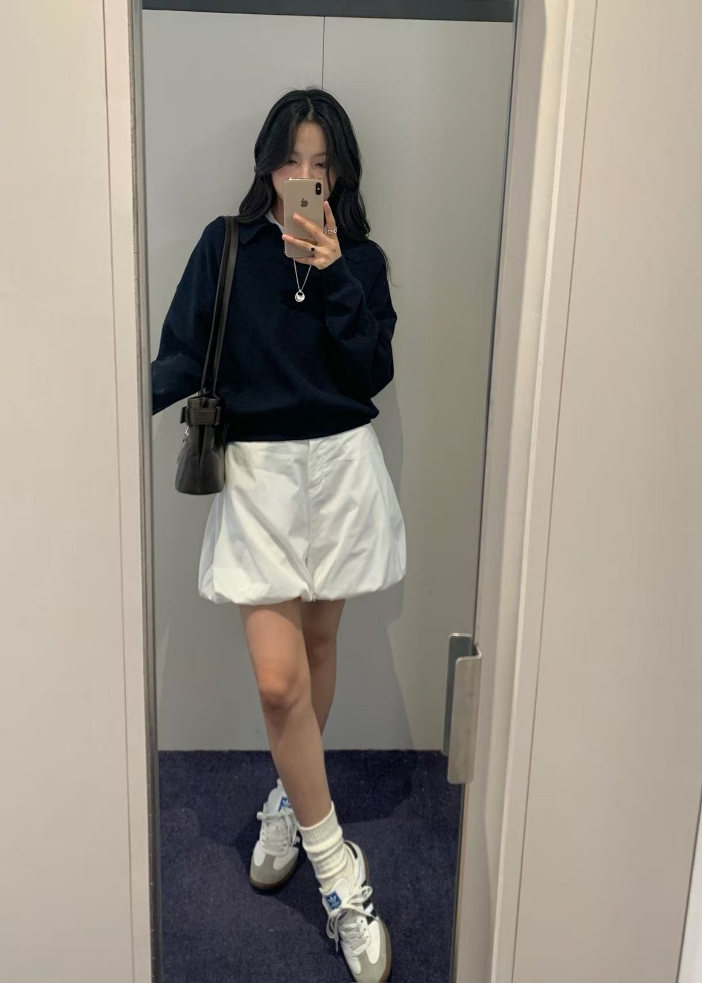 Volume Shirring Shorts