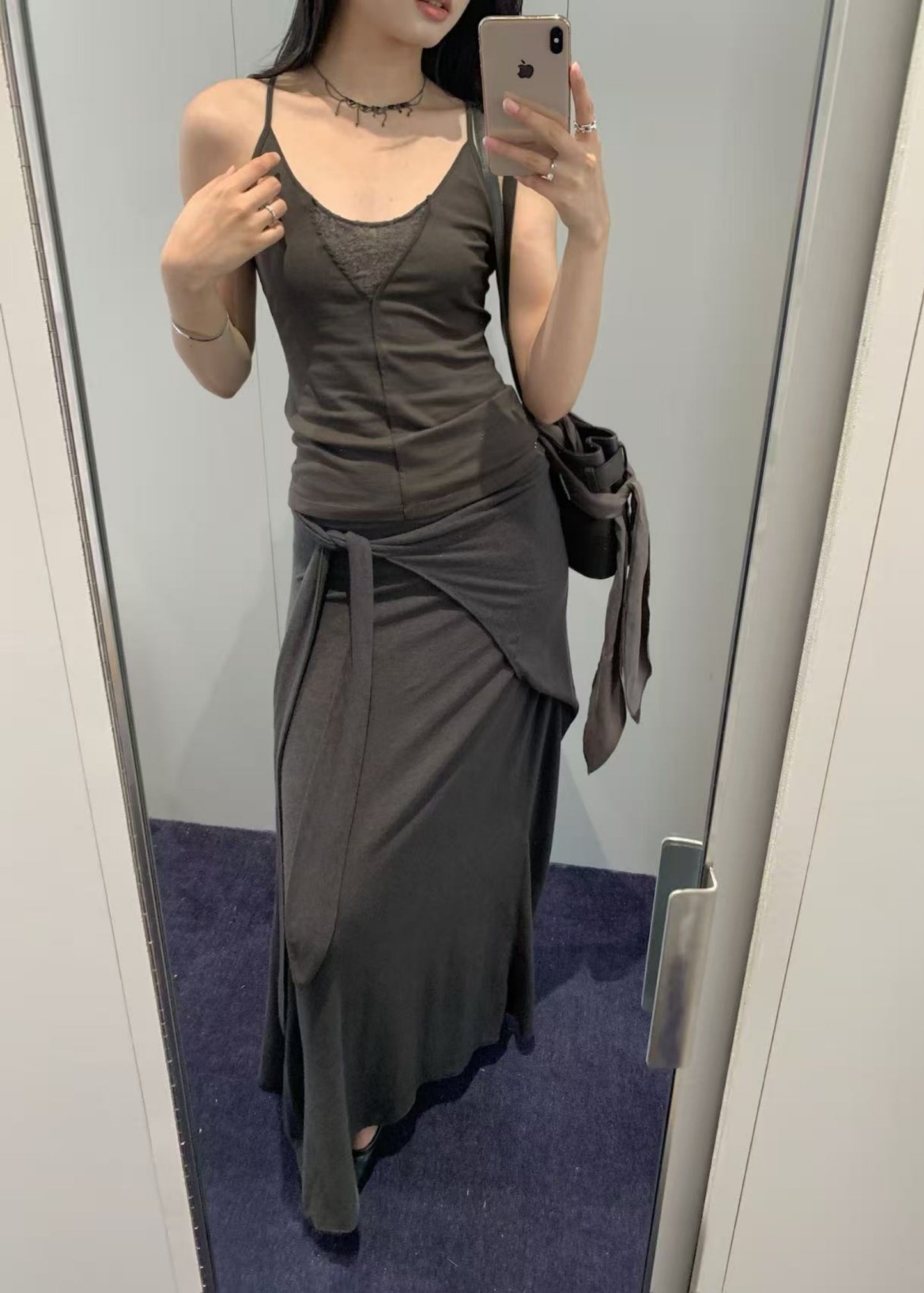 Wrap Midi Skirt