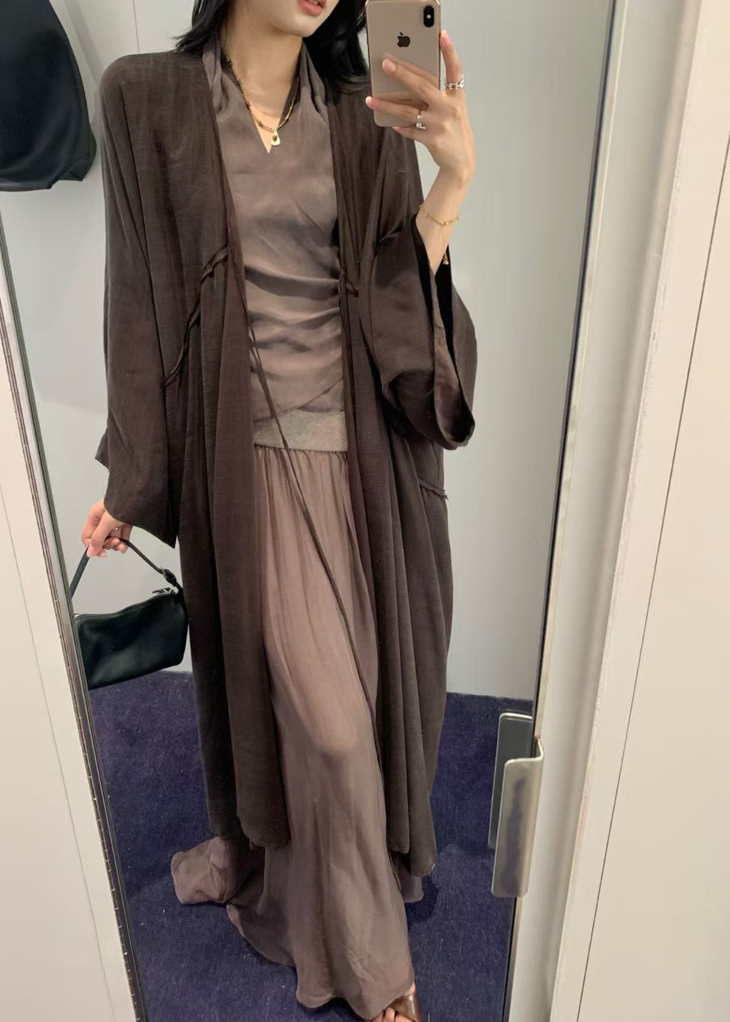 Tie-front Long Cardigan