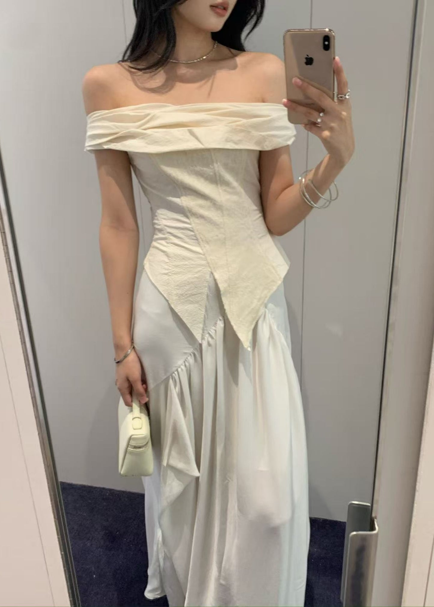 Off-shoulder Bandeau Top
