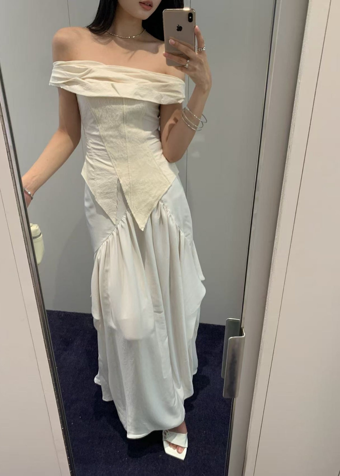 Off-shoulder Bandeau Top