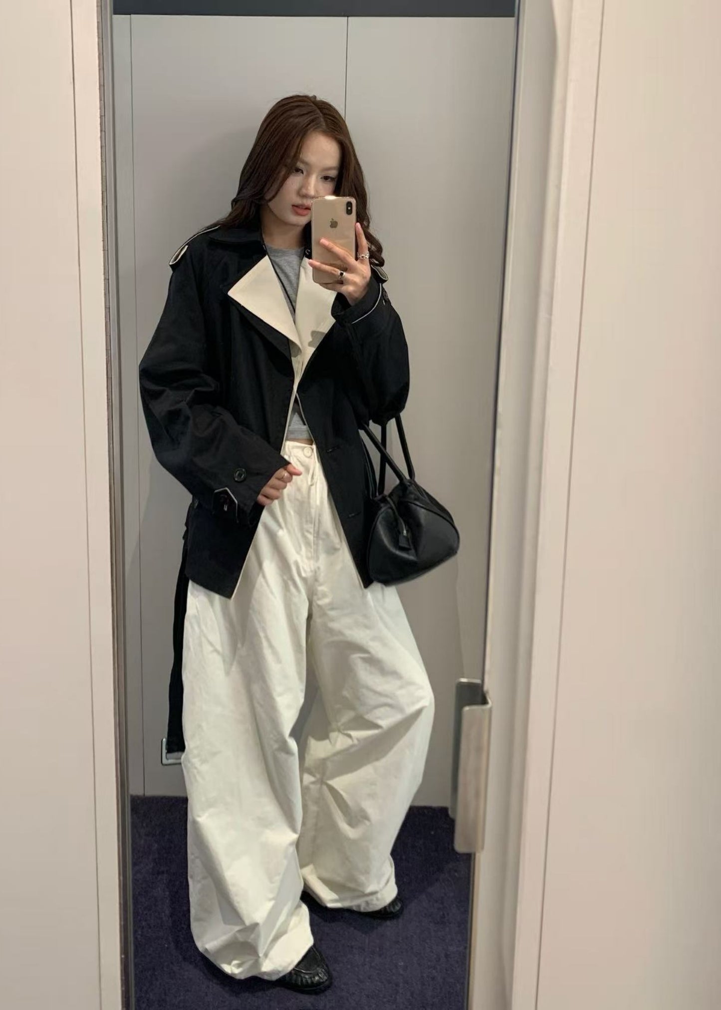 Drawstring Wide Fatigue Pants