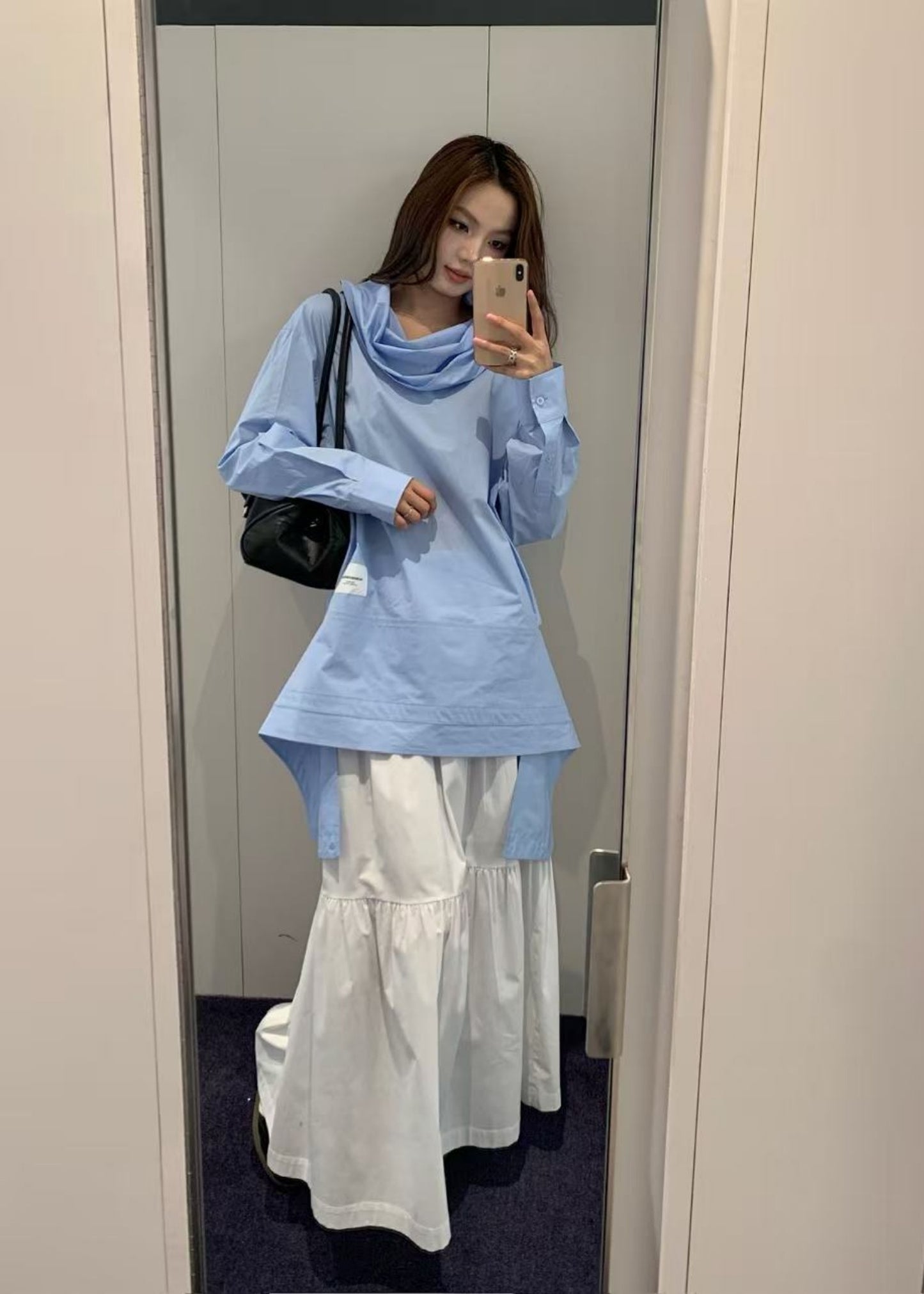 Collar Up Side Down Shirt