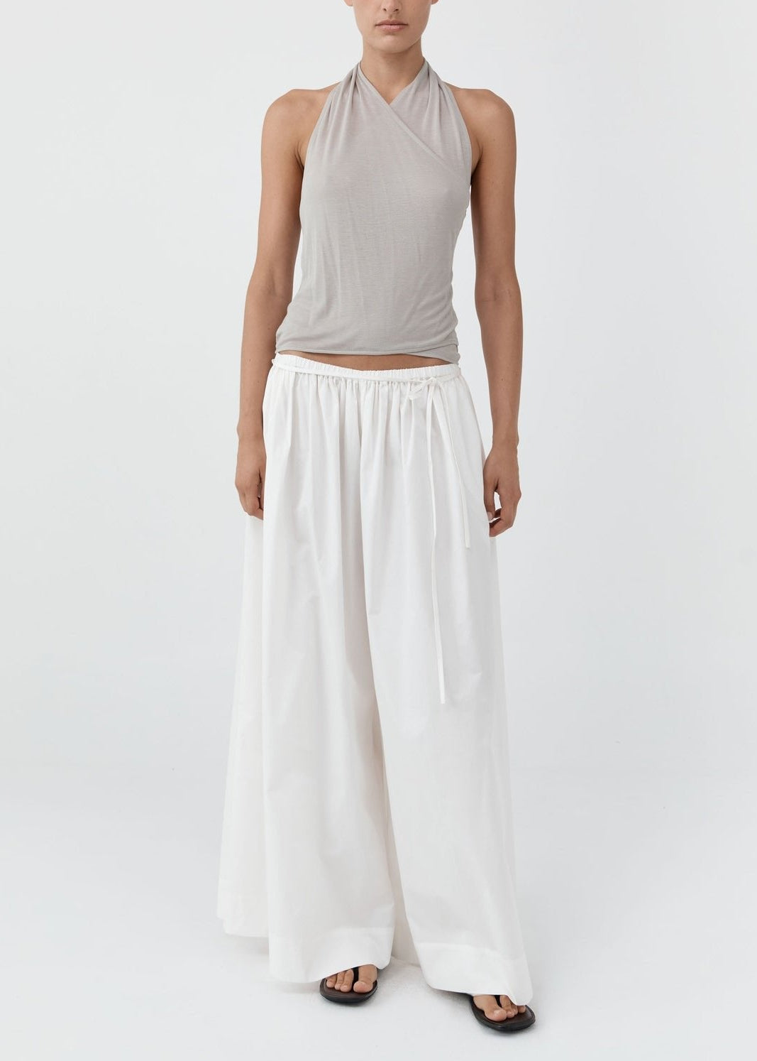 Fine Jersey Wrap Halter Top