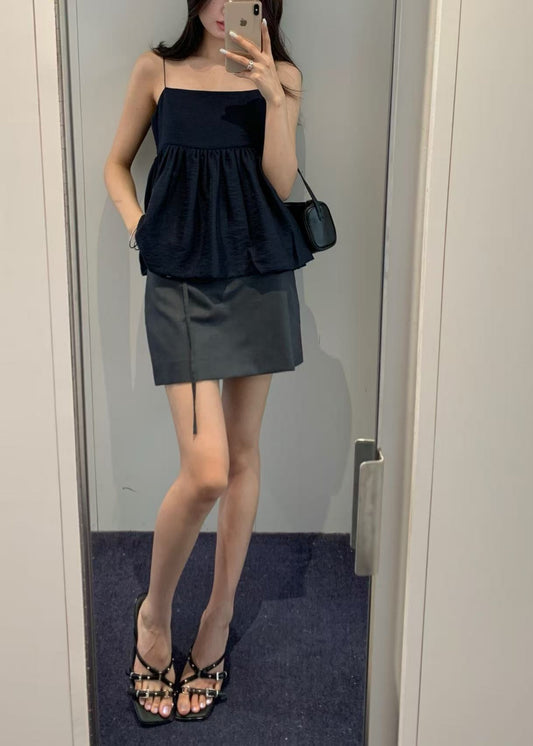 Belted Mini Skirt