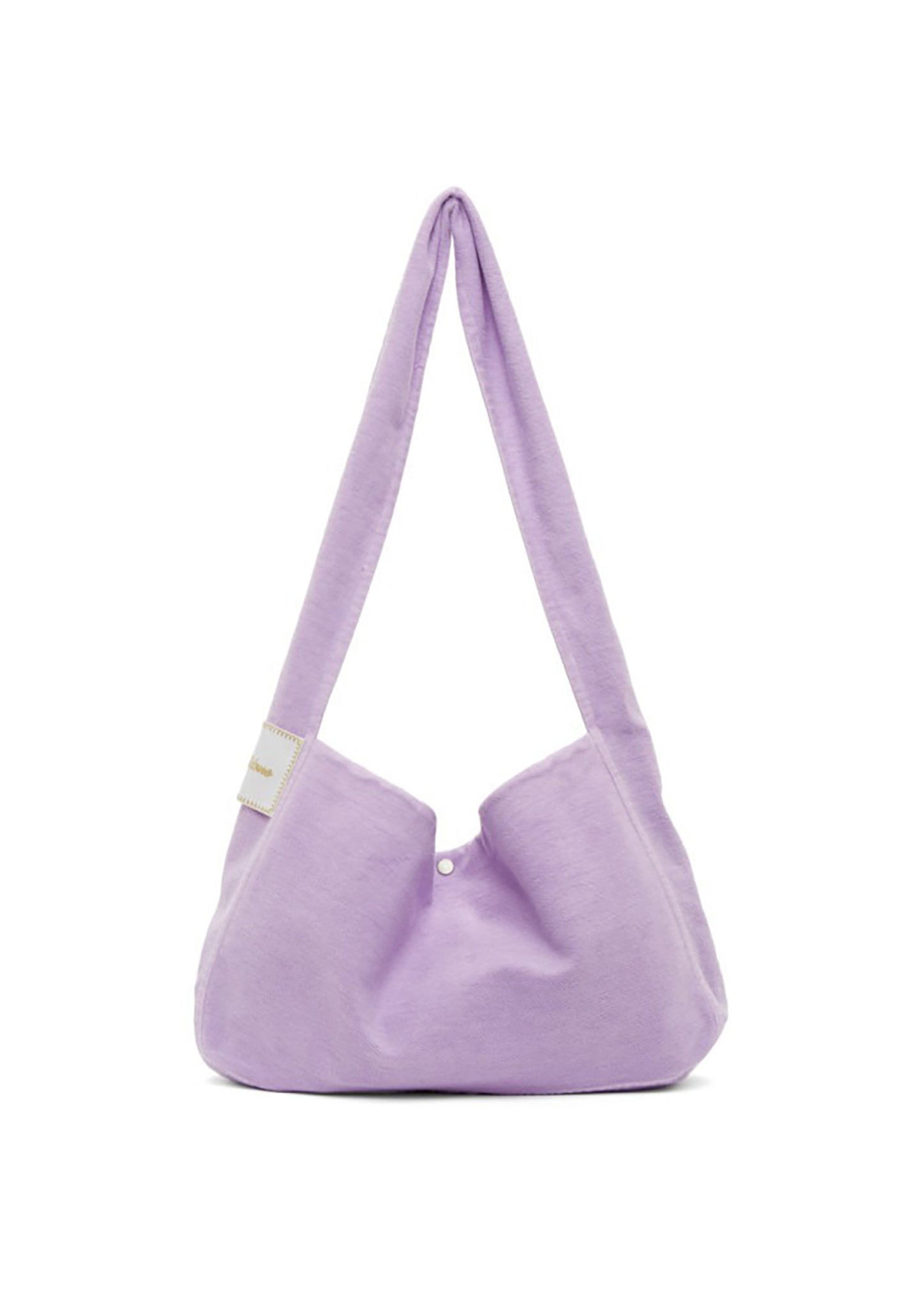 Purple Logo Cotton Cross Bag