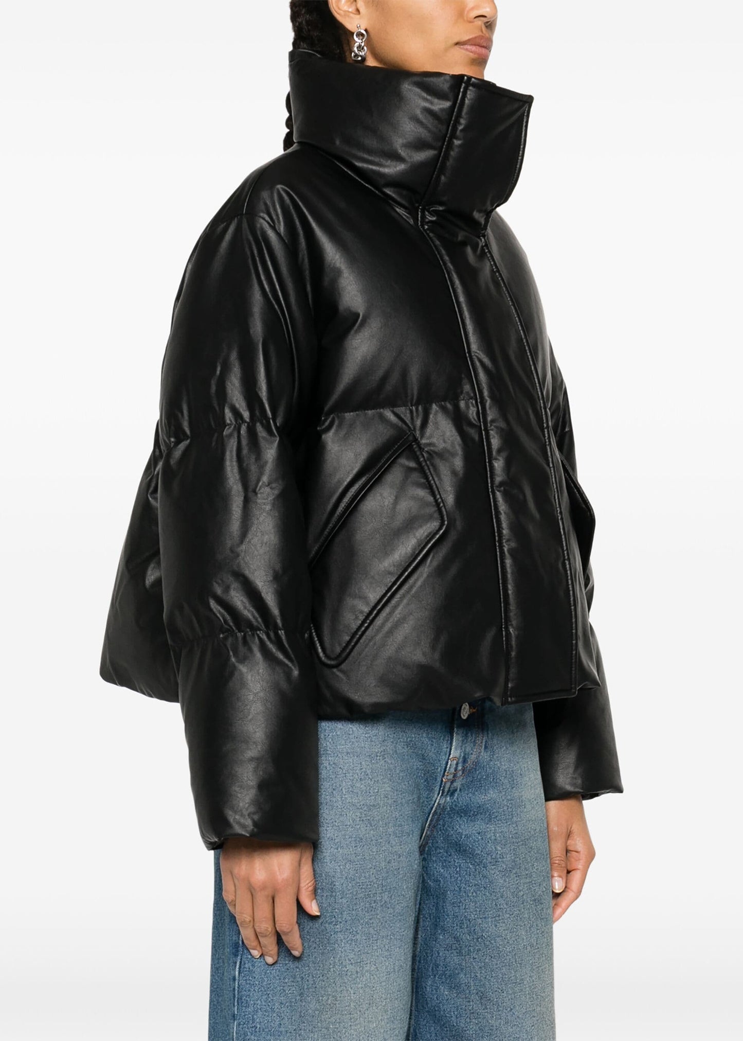 Funnel-neck Padded Jacket