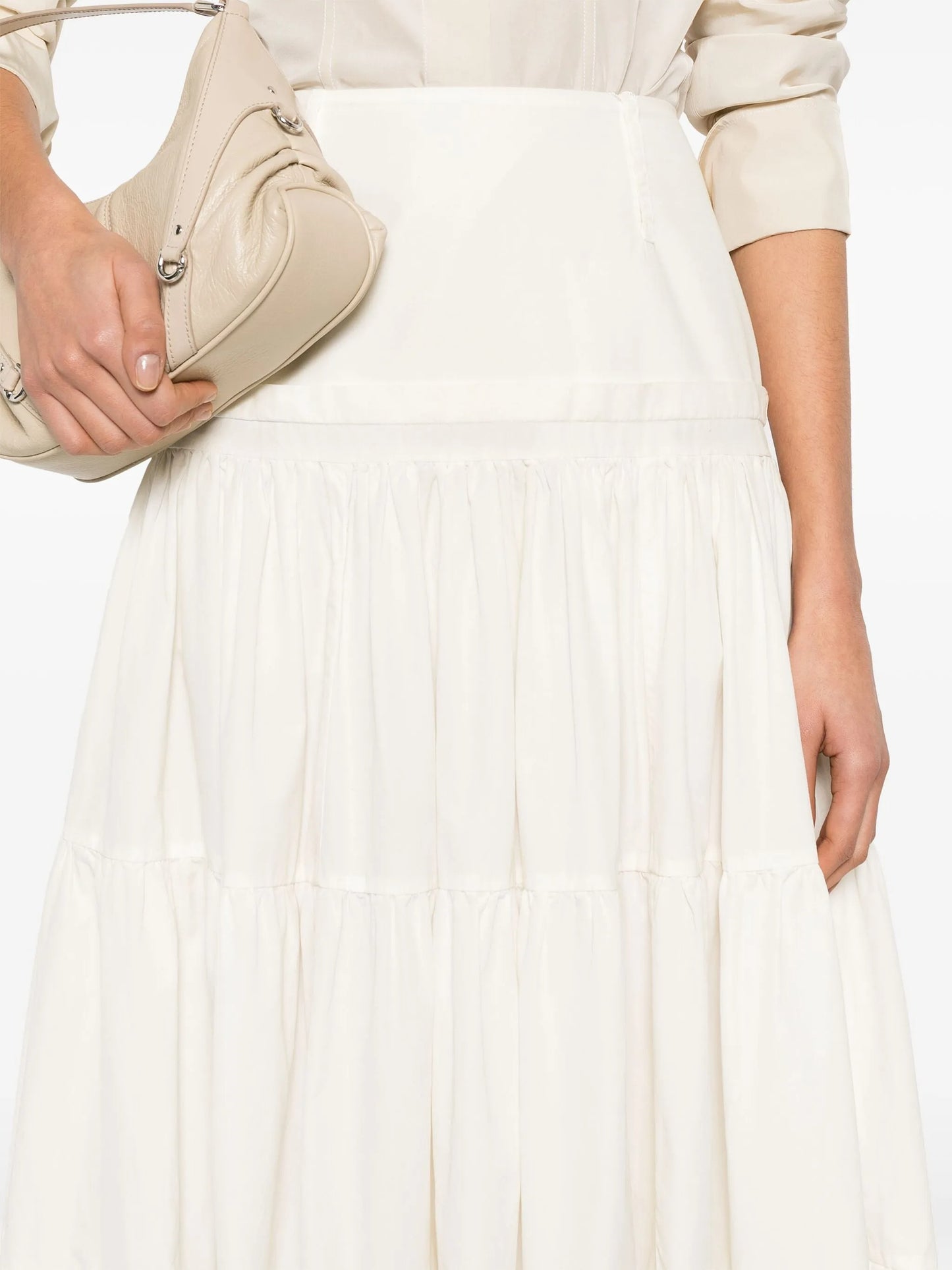 Flounced Maxi Skirt
