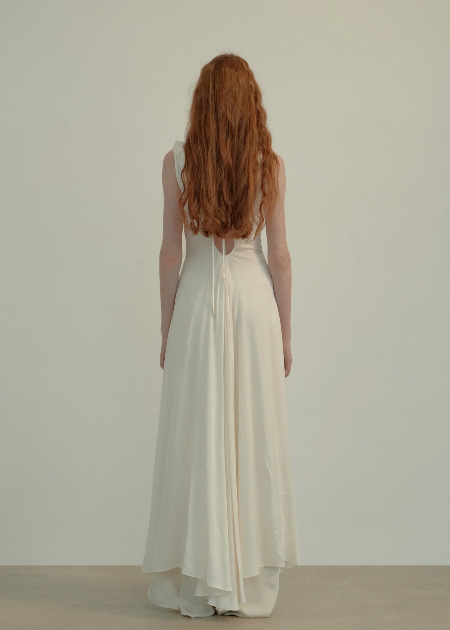 Draped Tie-Front Dress