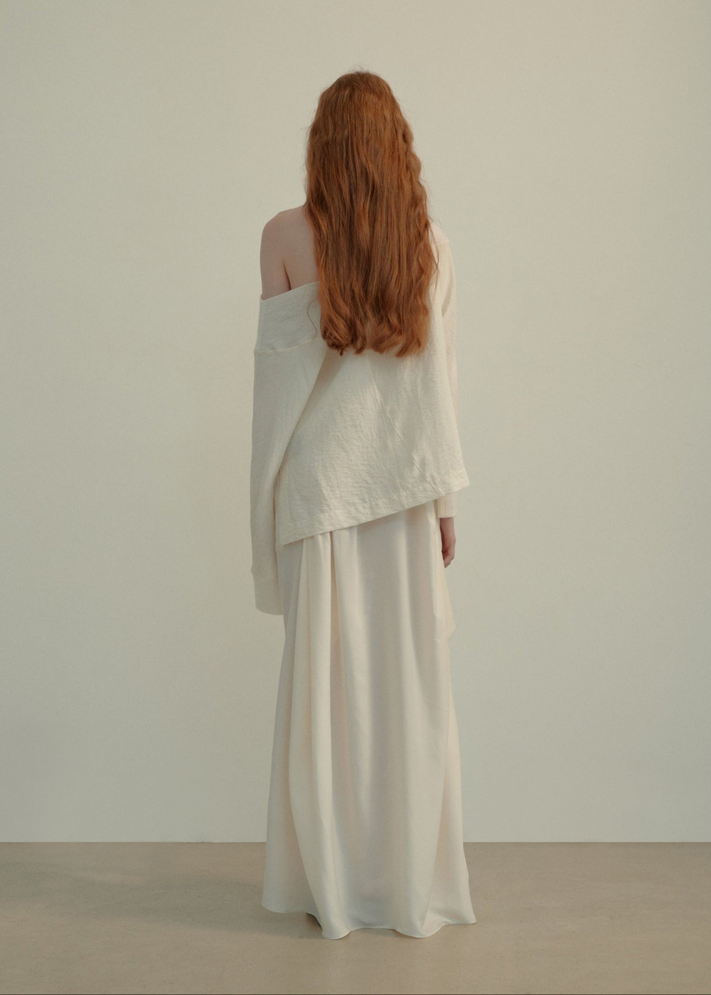 Asymmetric Ruched Skirt