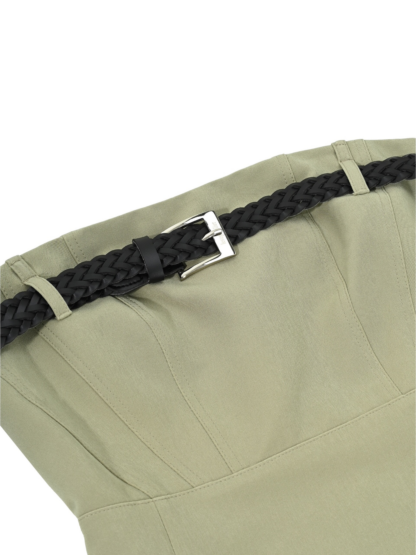 Belted Tube Top Dress