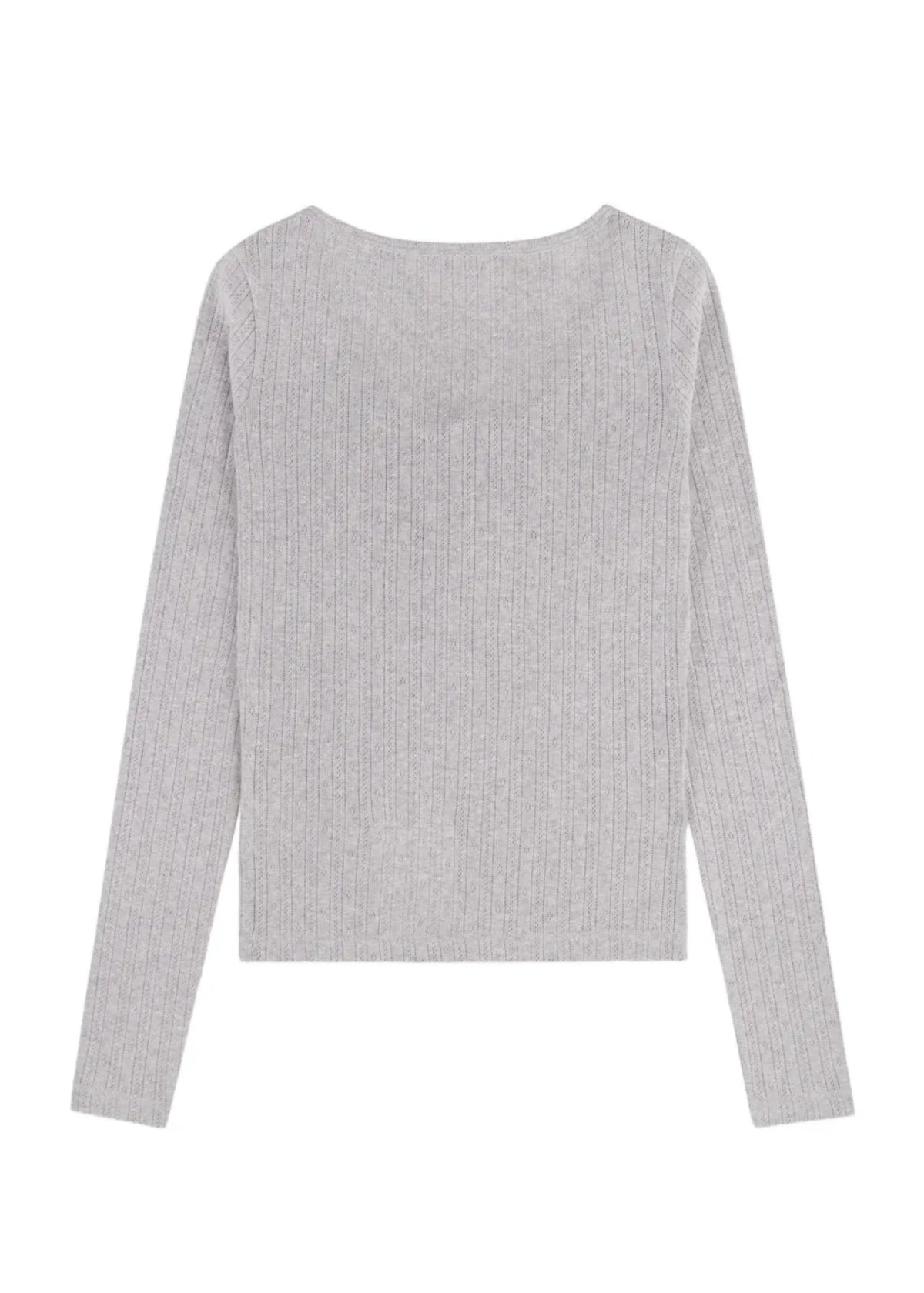 Signature Logo Pointelle Cardigan