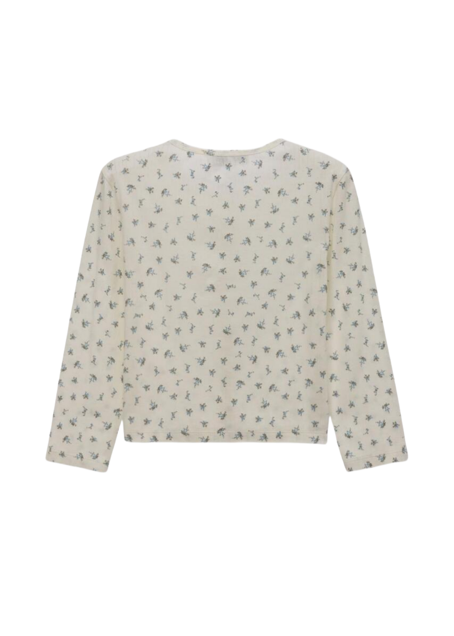 Pointelle Crewneck Cardigan