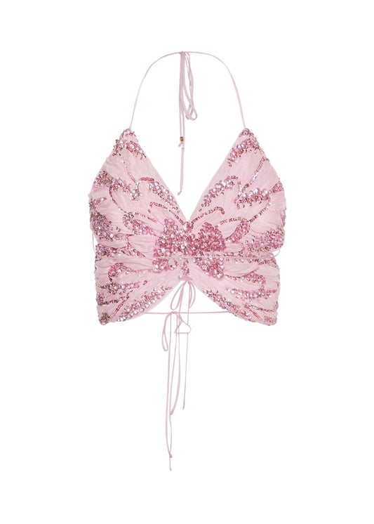 Butterfly Top With Hand Embroidery