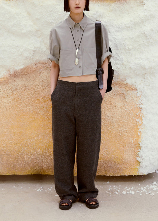 Half Sleeve Cropped Shirt