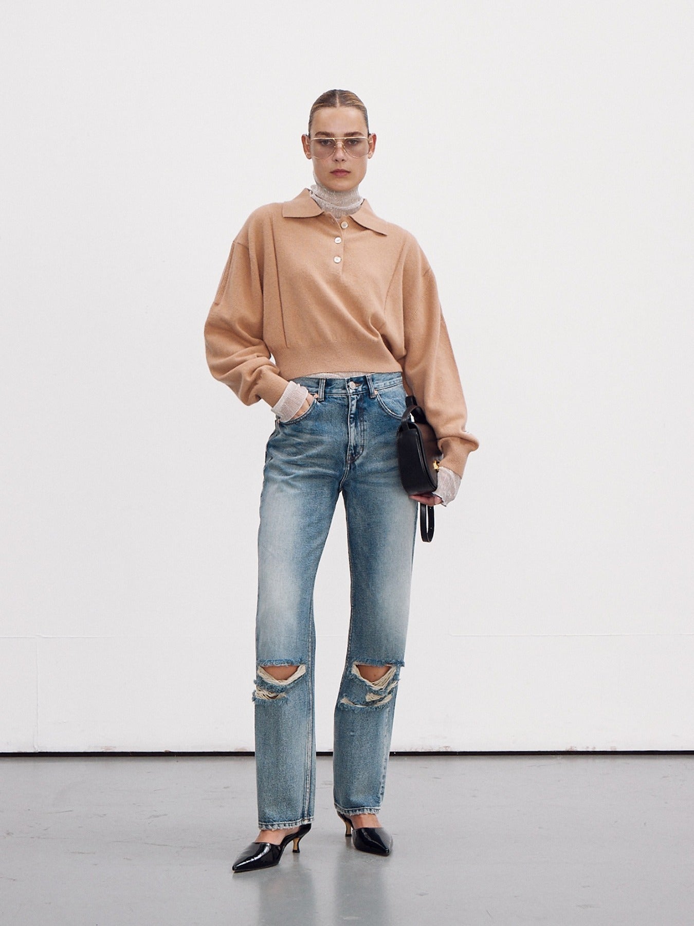 Destroyed Loose Fit Denim