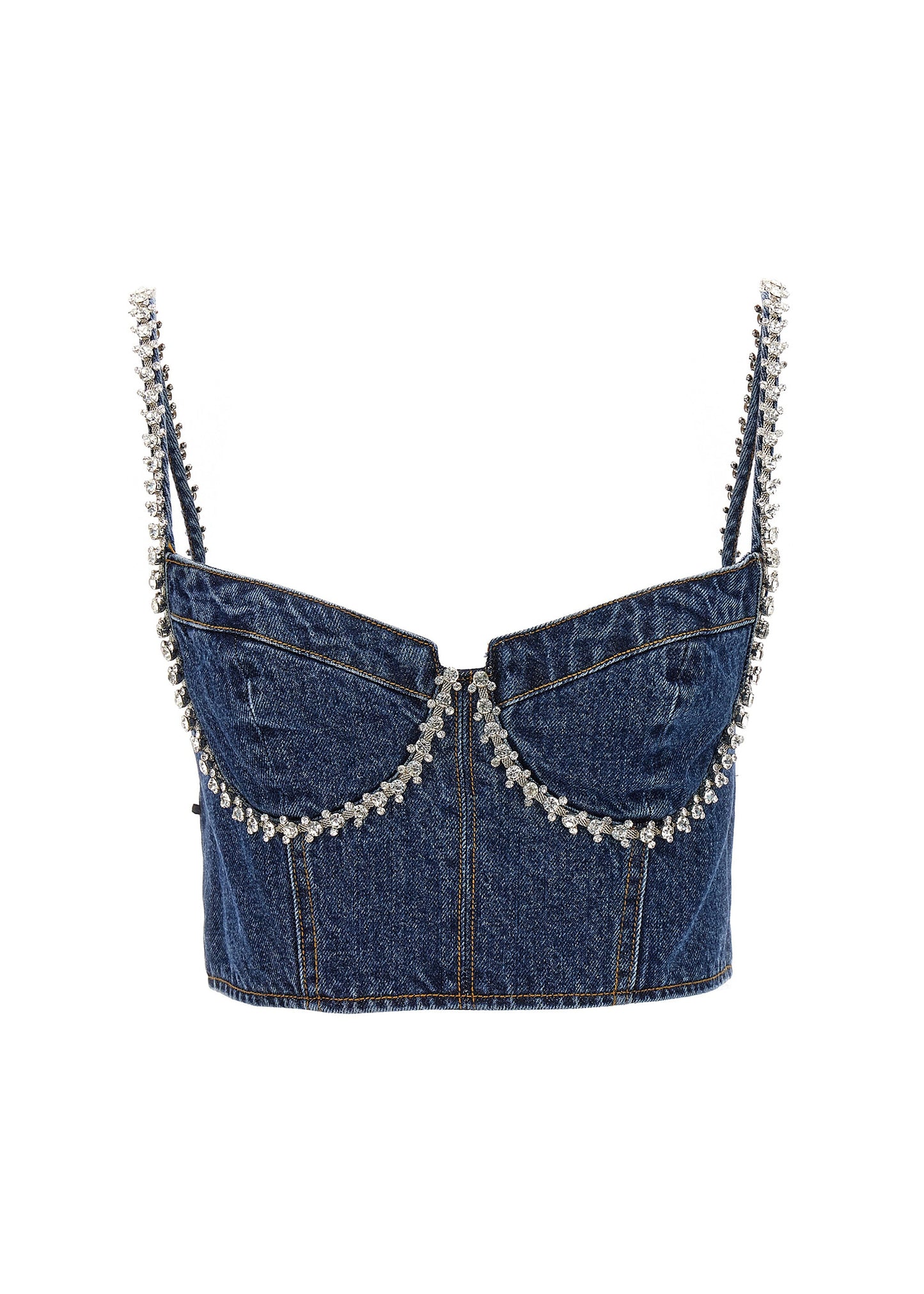 Diamante Denim Top