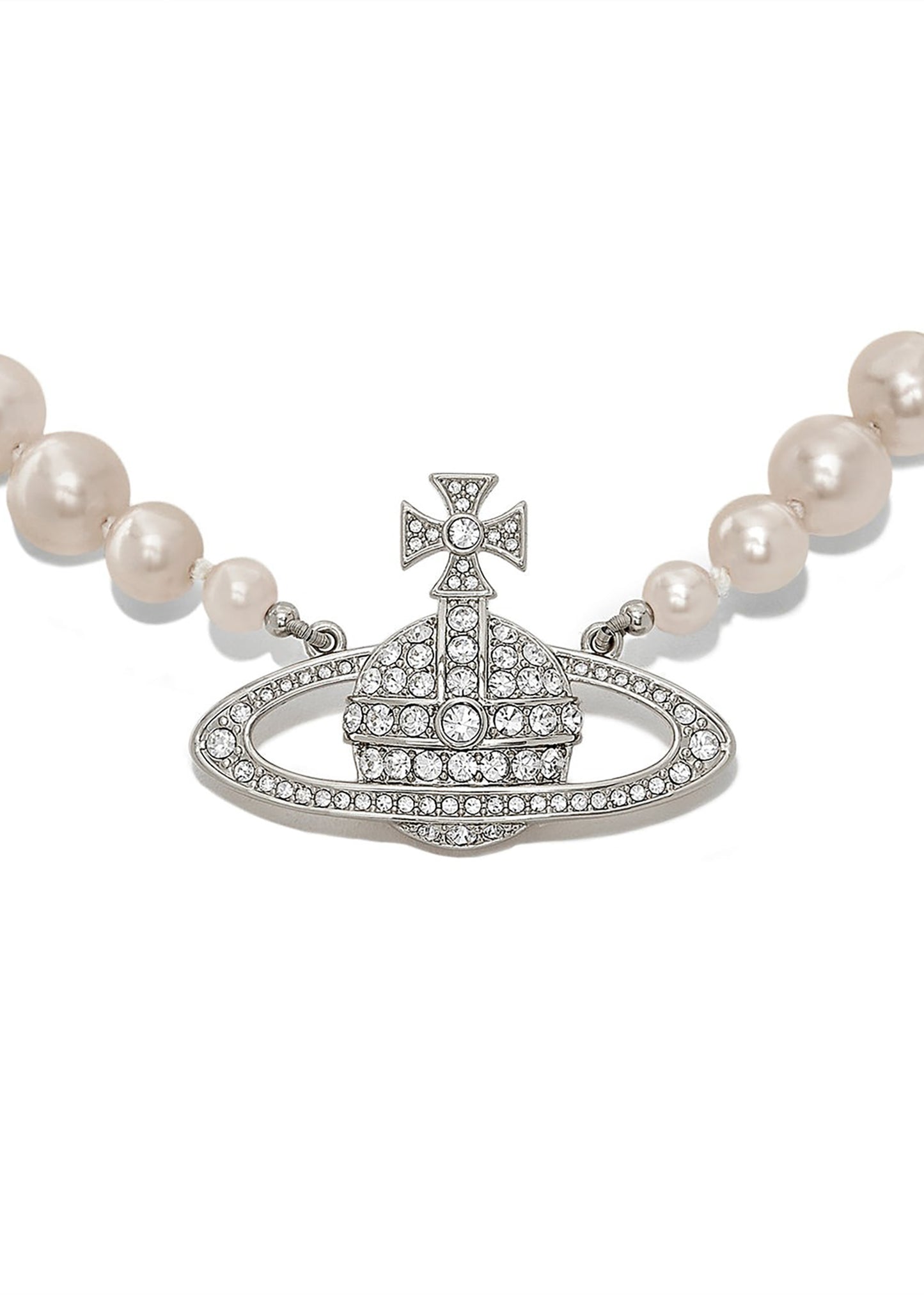 One Row Pearl Bas Relief Choker