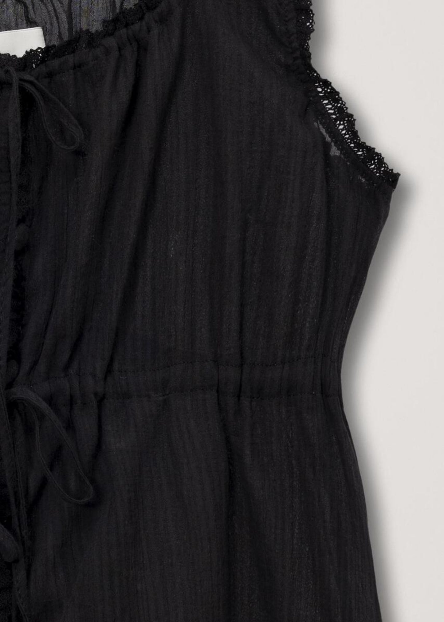 Shirring Sleeveless Blouse