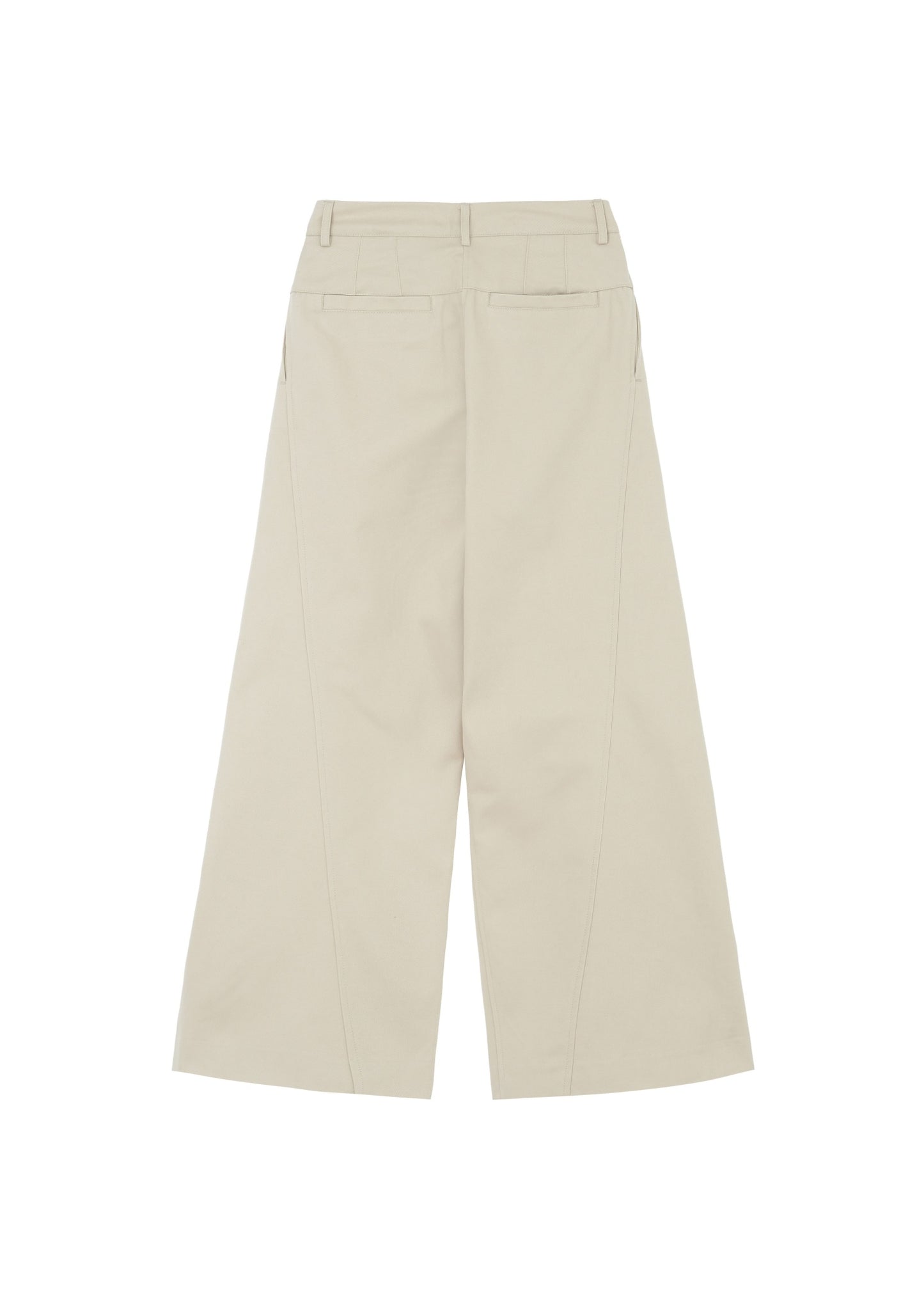 Curved Seam Wide Pants