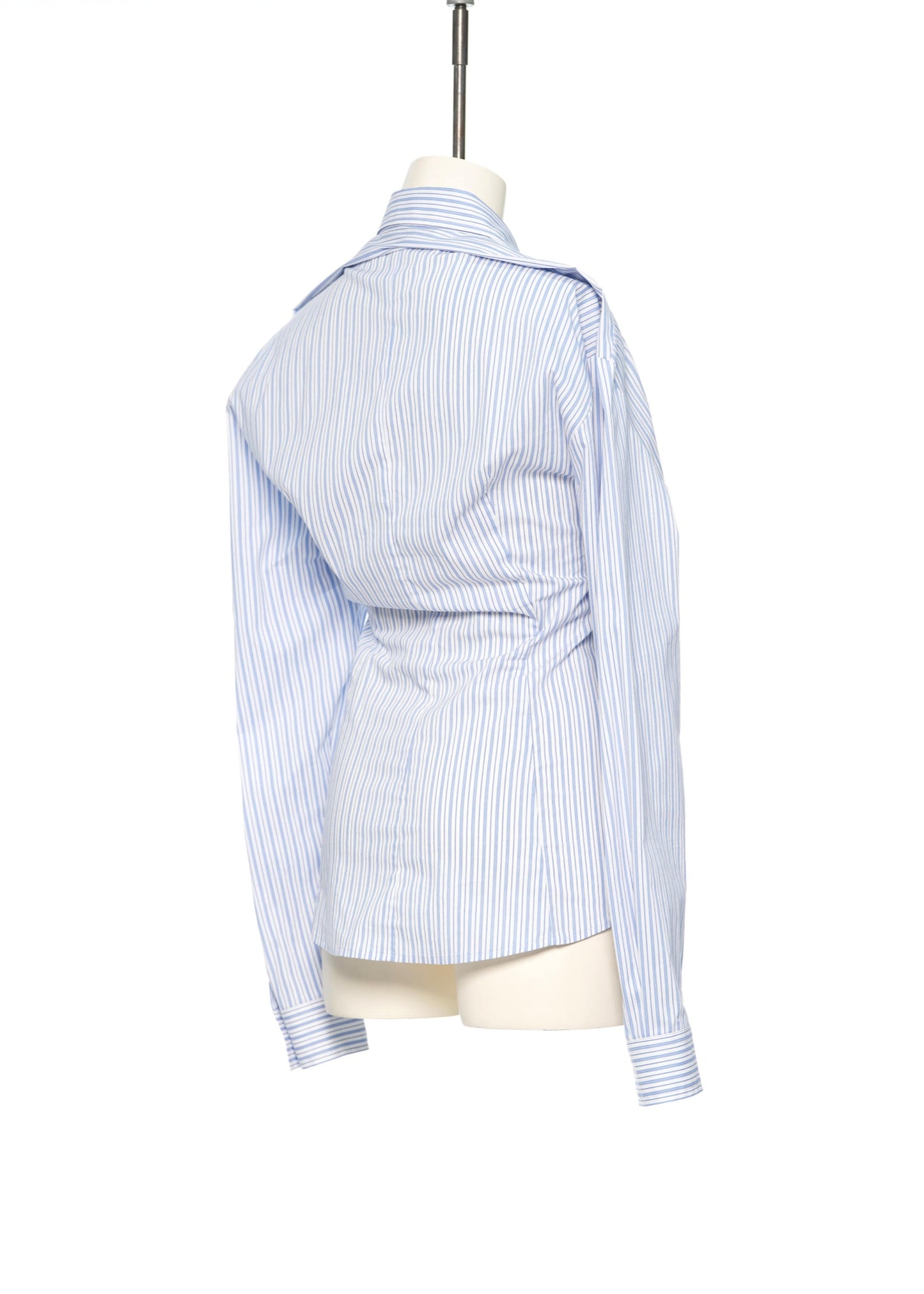 Stripe Jersey Layerd Slim Shirt