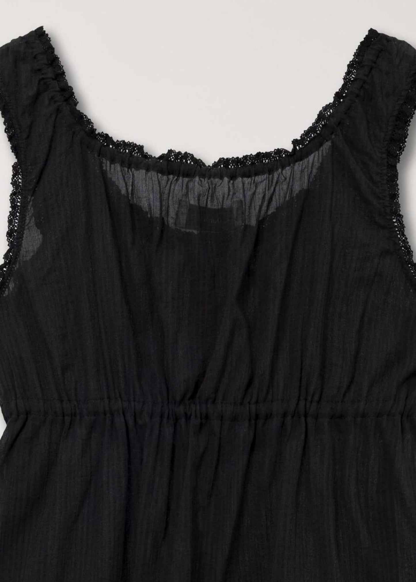 Shirring Sleeveless Blouse