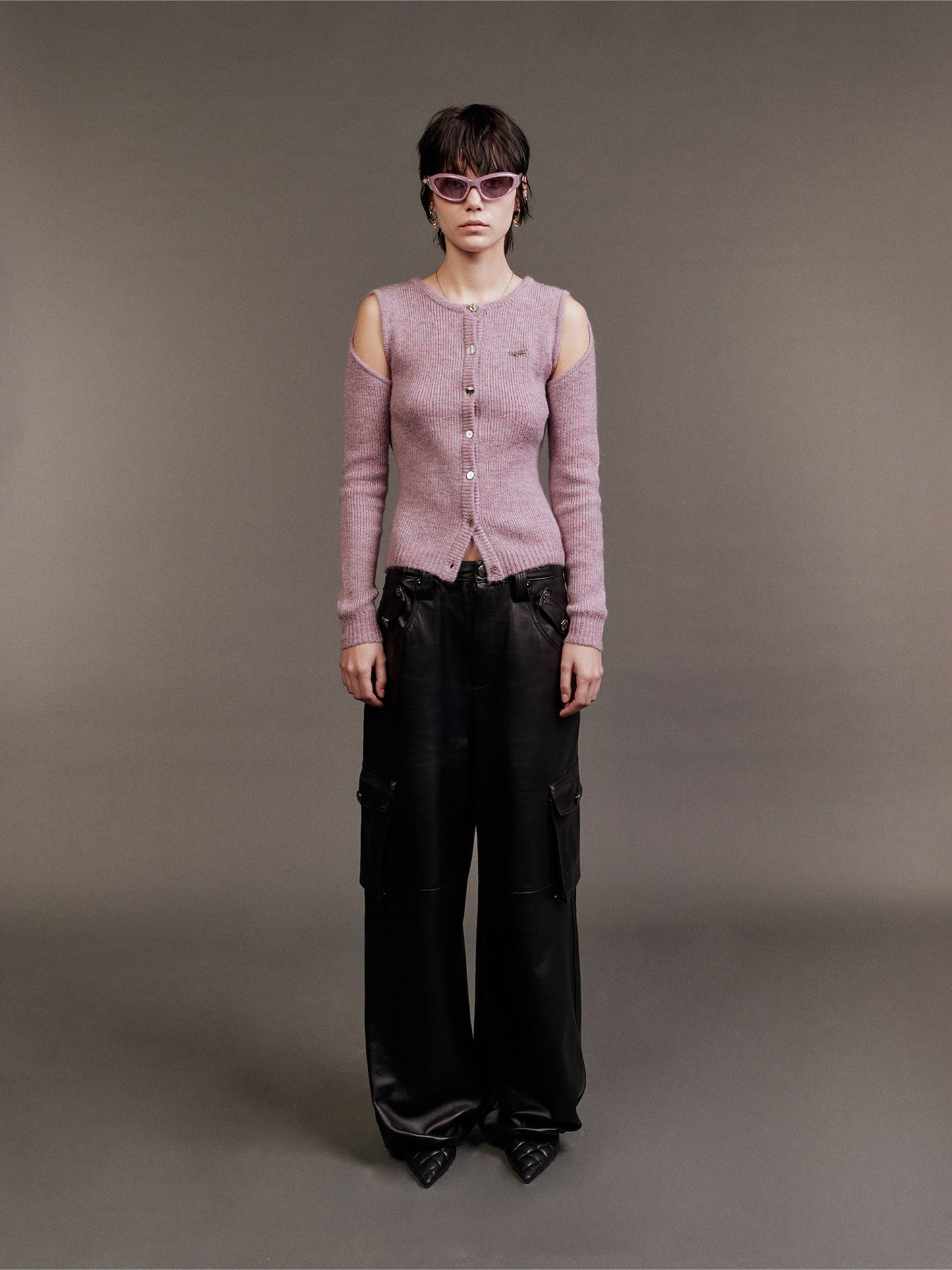 Cut-Out Mhair Cardigon