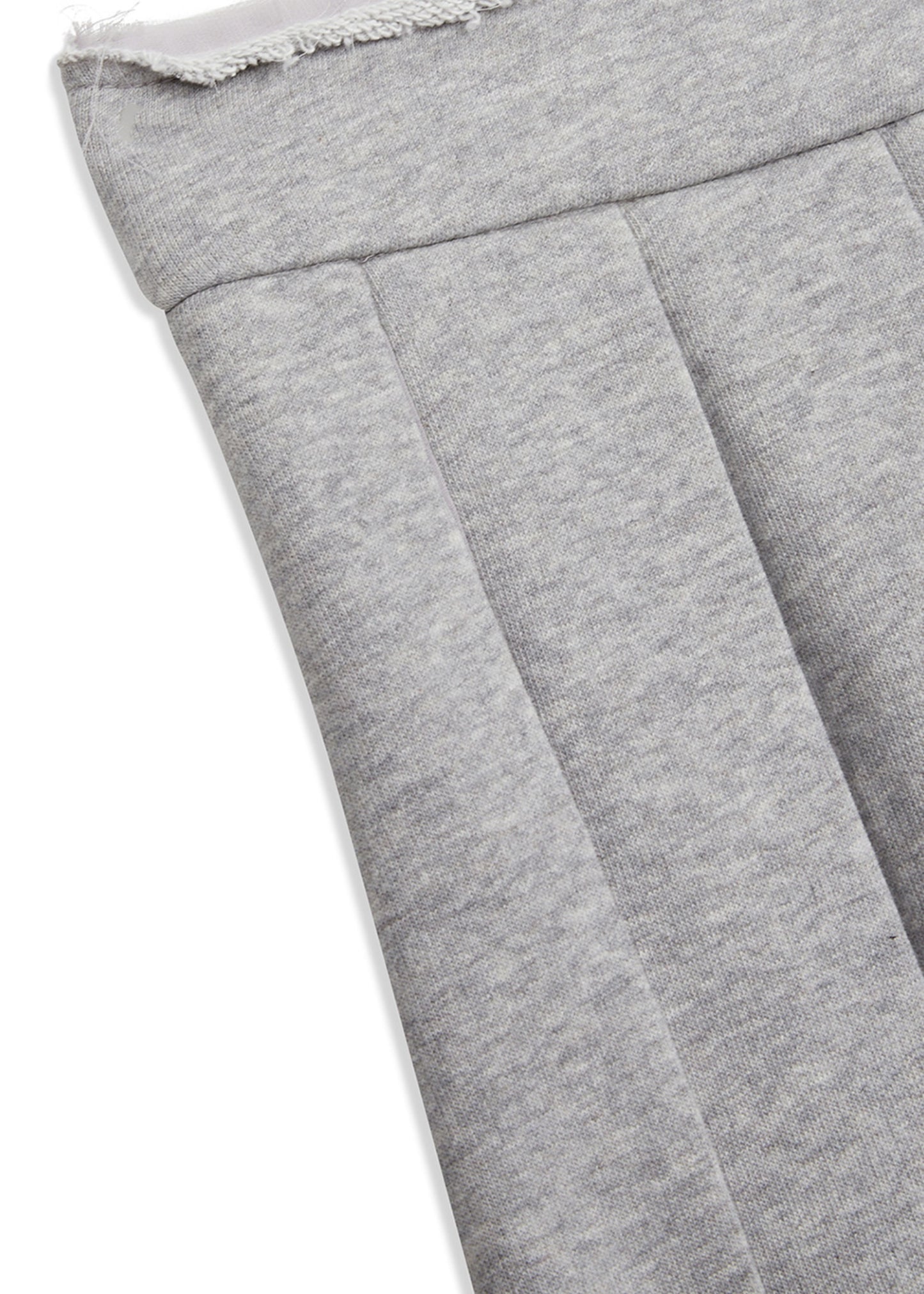 Pleats Layered Jersey Skirt