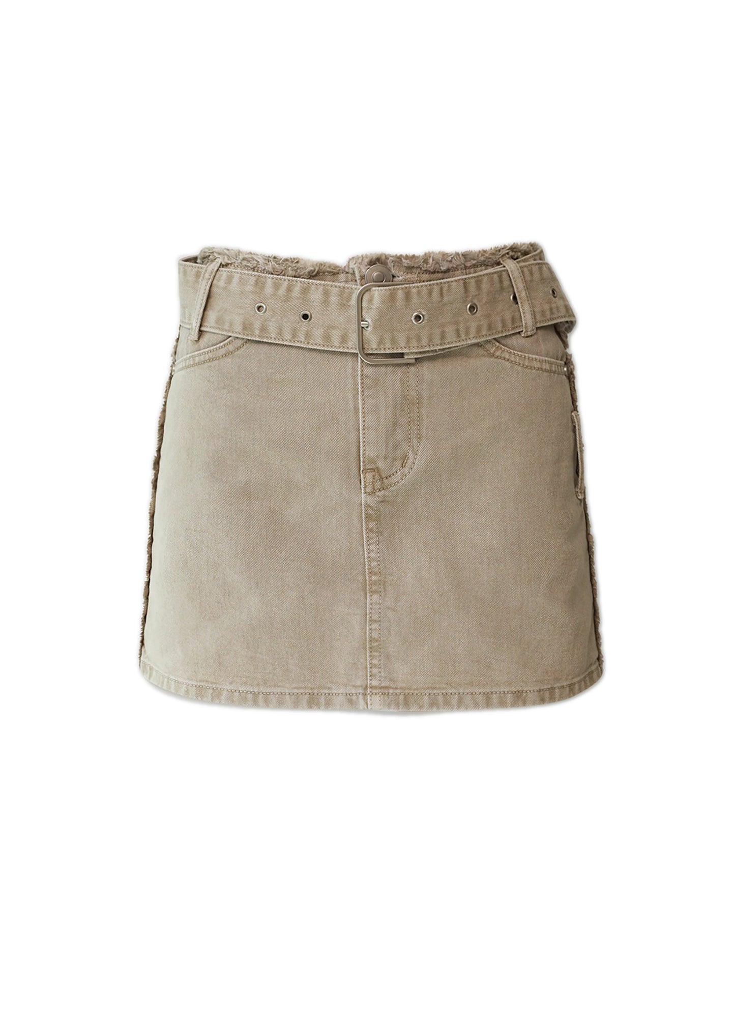 BE BELTED CUTTING SKIRT