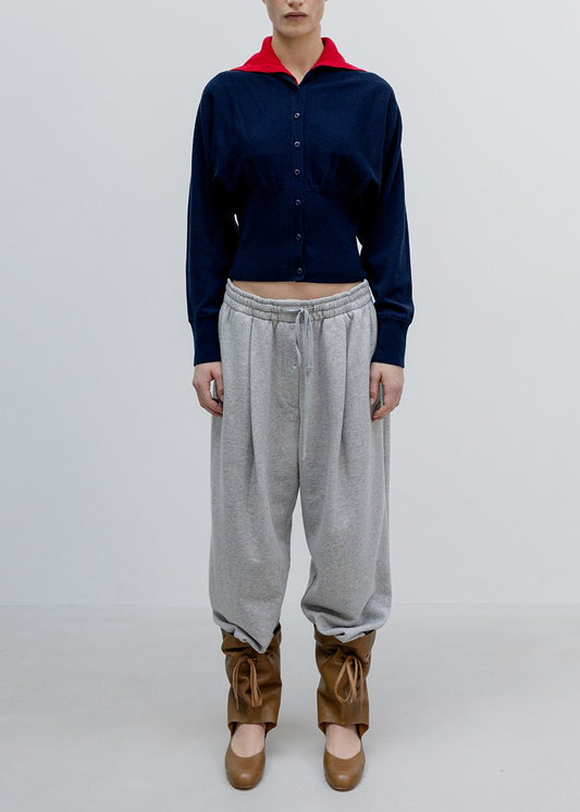 Button Up Blouson Cardigan