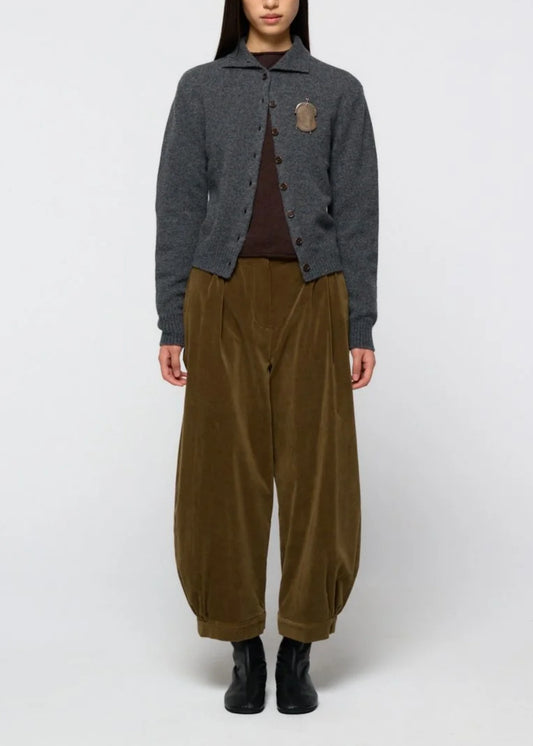 Velvet Shirring Pants