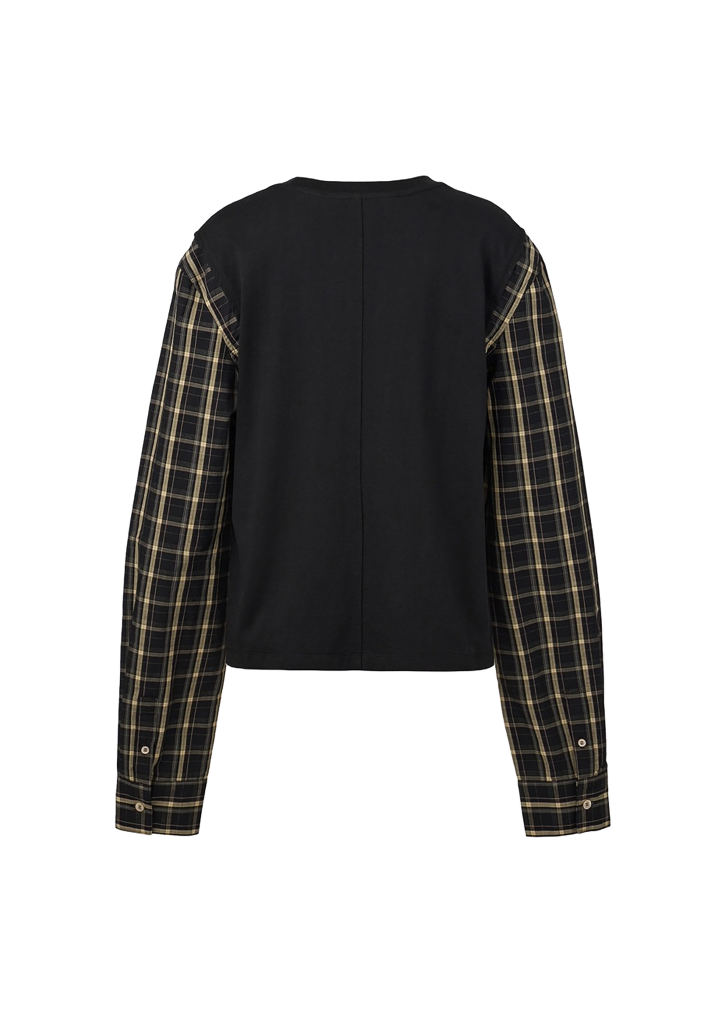 Contrast Long Sleeve Top