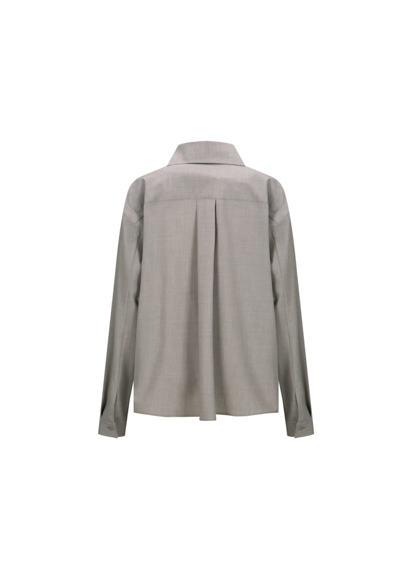 Asymmetrical Collar Detail Shirt
