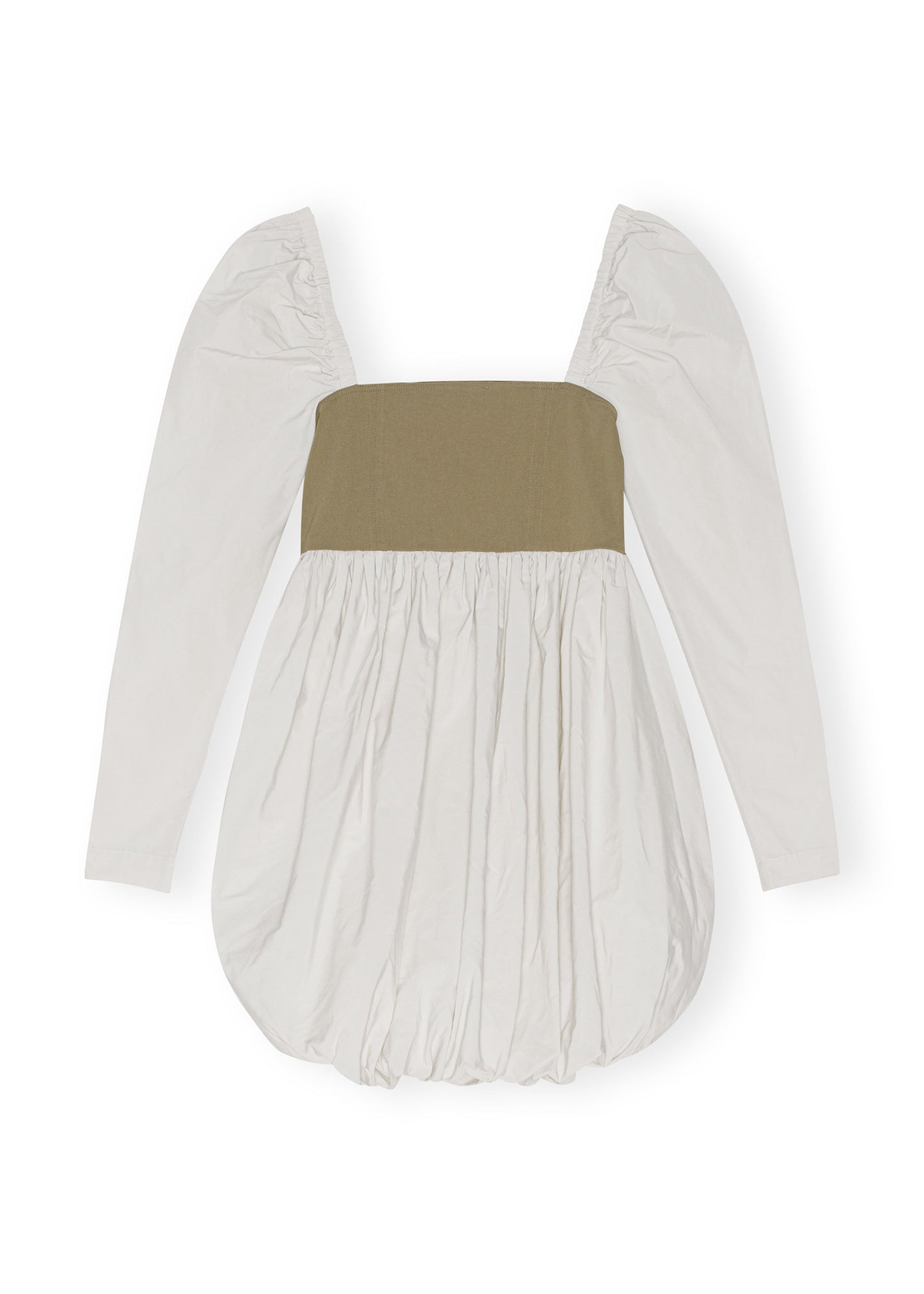 Taffeta Balloon Mini Dress